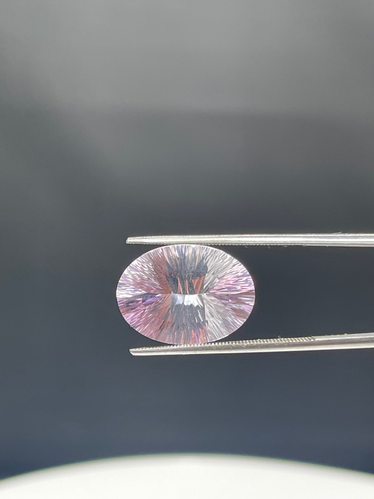 10 Carat Natural Rose De France Amethyst, Light Purple Lavender Laser Fantasy Oval Cut Loose Gemstone, 18x13x8 MM