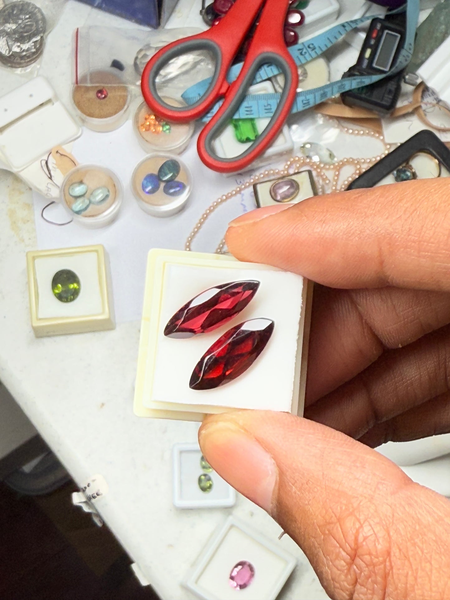 8.98 Carat Natural Garnet Marquise Cut Matching Loose Gemstones