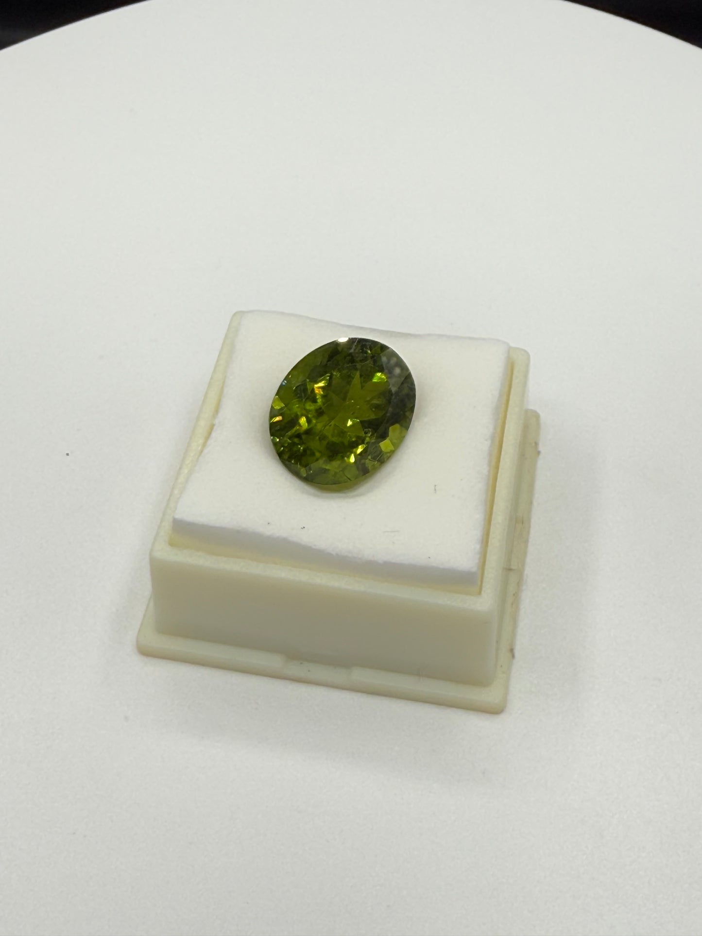 15.00 Carat Natural Arizona Peridot | Olive Green Large Oval Cut Loose Gemstone | 17x14x9 MM