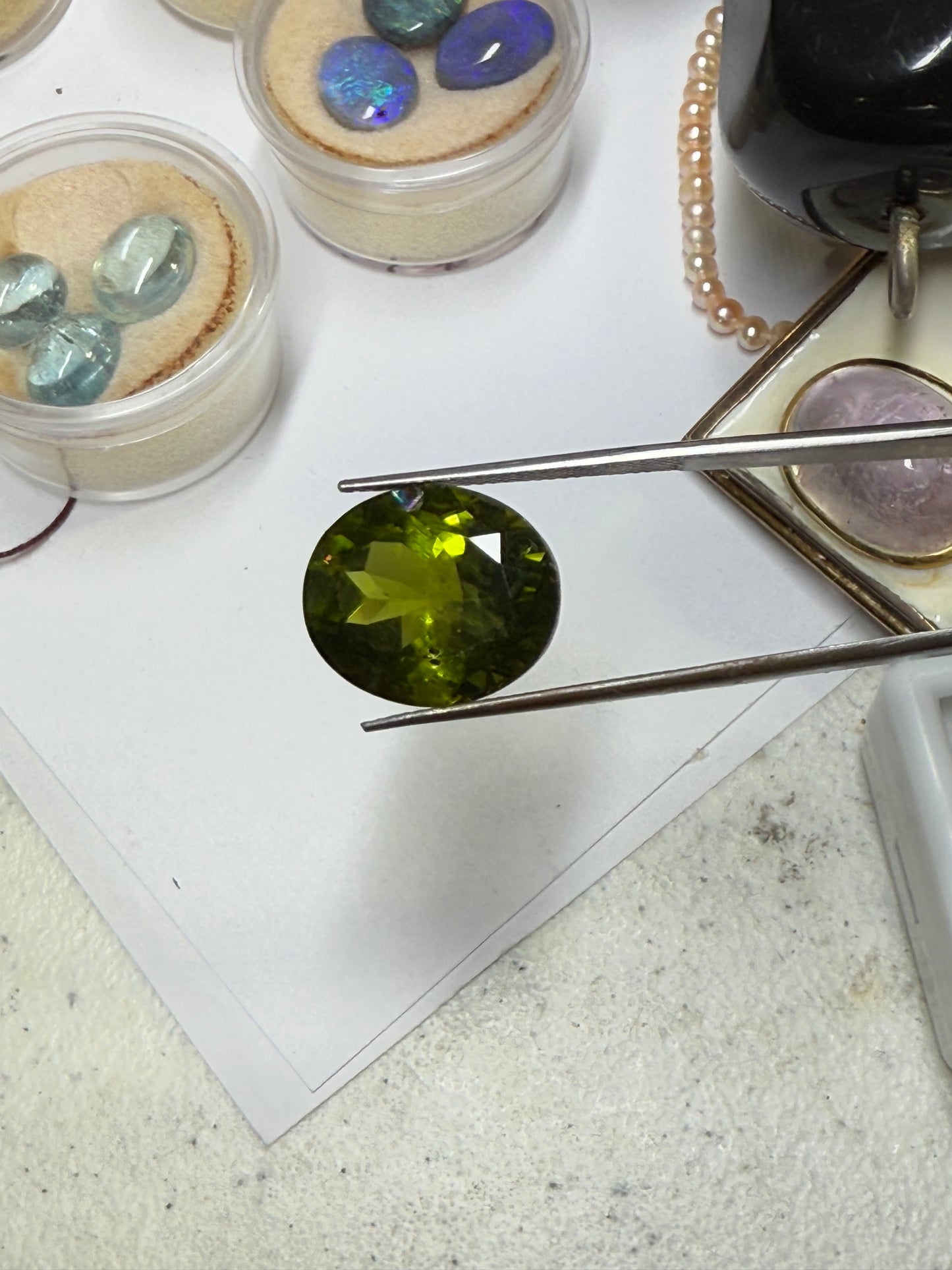 15.00 Carat Natural Arizona Peridot | Olive Green Large Oval Cut Loose Gemstone | 17x14x9 MM