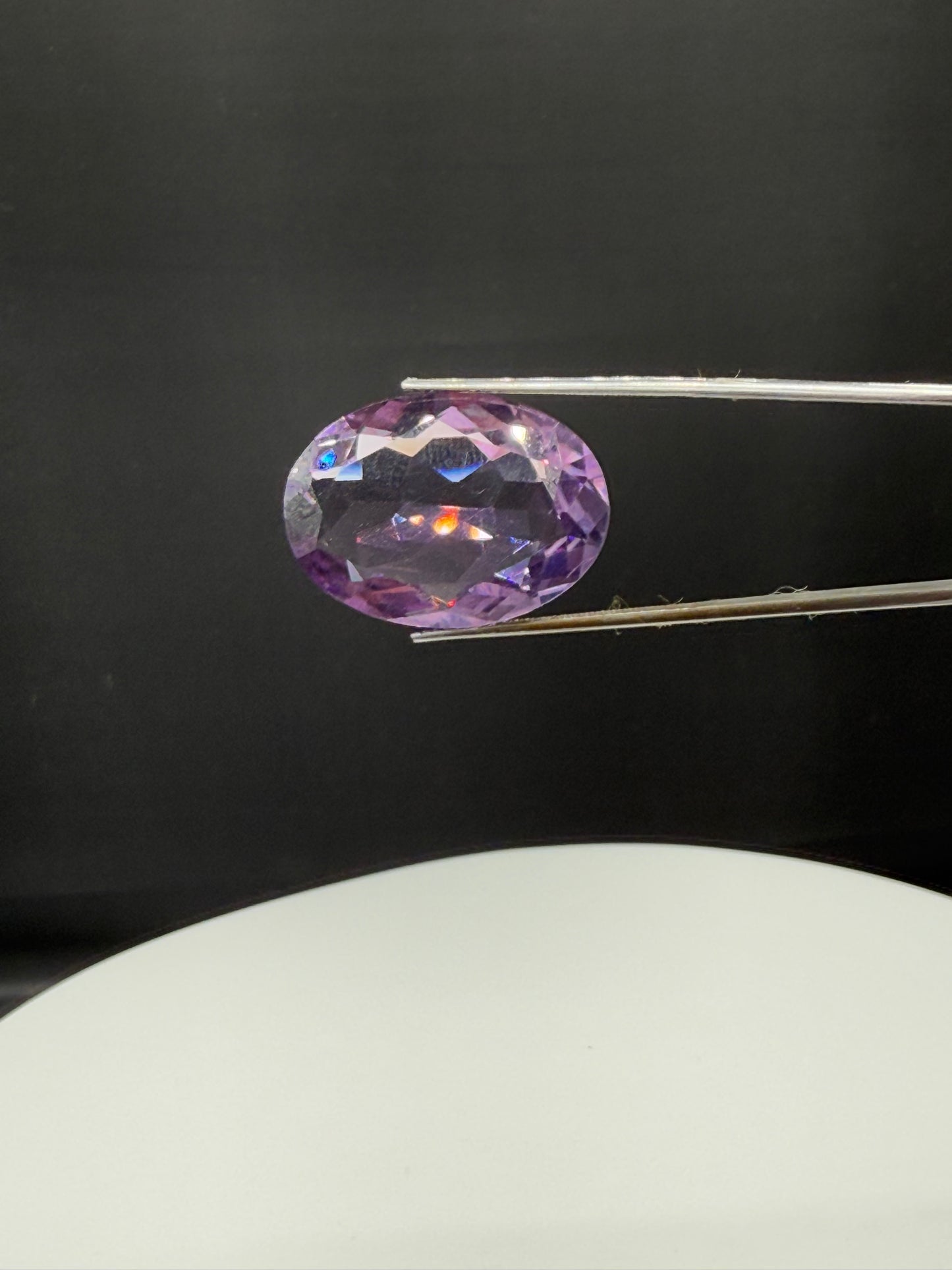 23.67 Carat Natural Bolivian Amethyst Oval Cut Loose Gemstone | Internally Flawless, Transparent | 24.7x17.7 MM