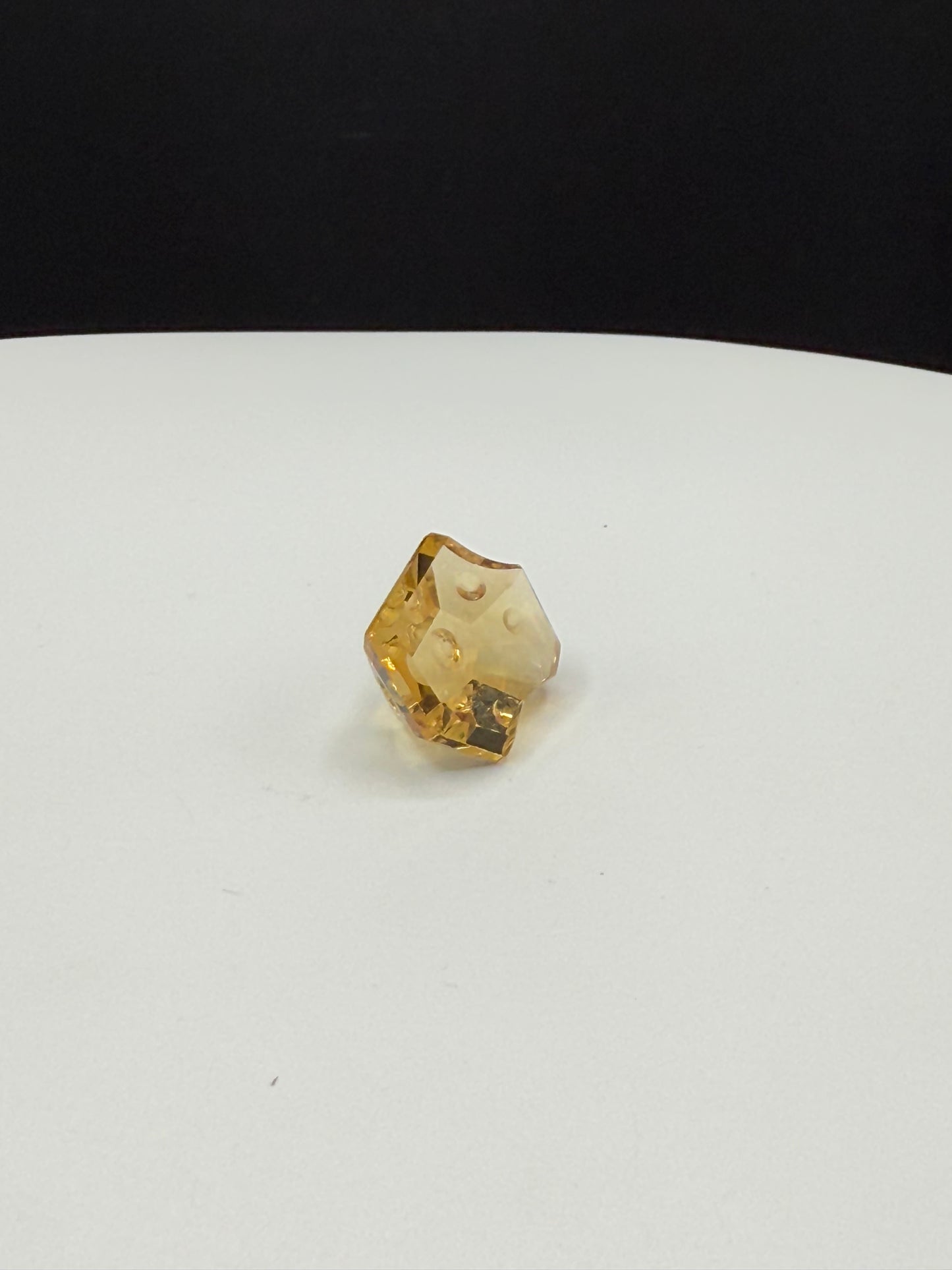 Natural Citrine 13 Carats Precision Dimple Fancy Cut Loose Gemstone | 18.5x14x7.7 MM |