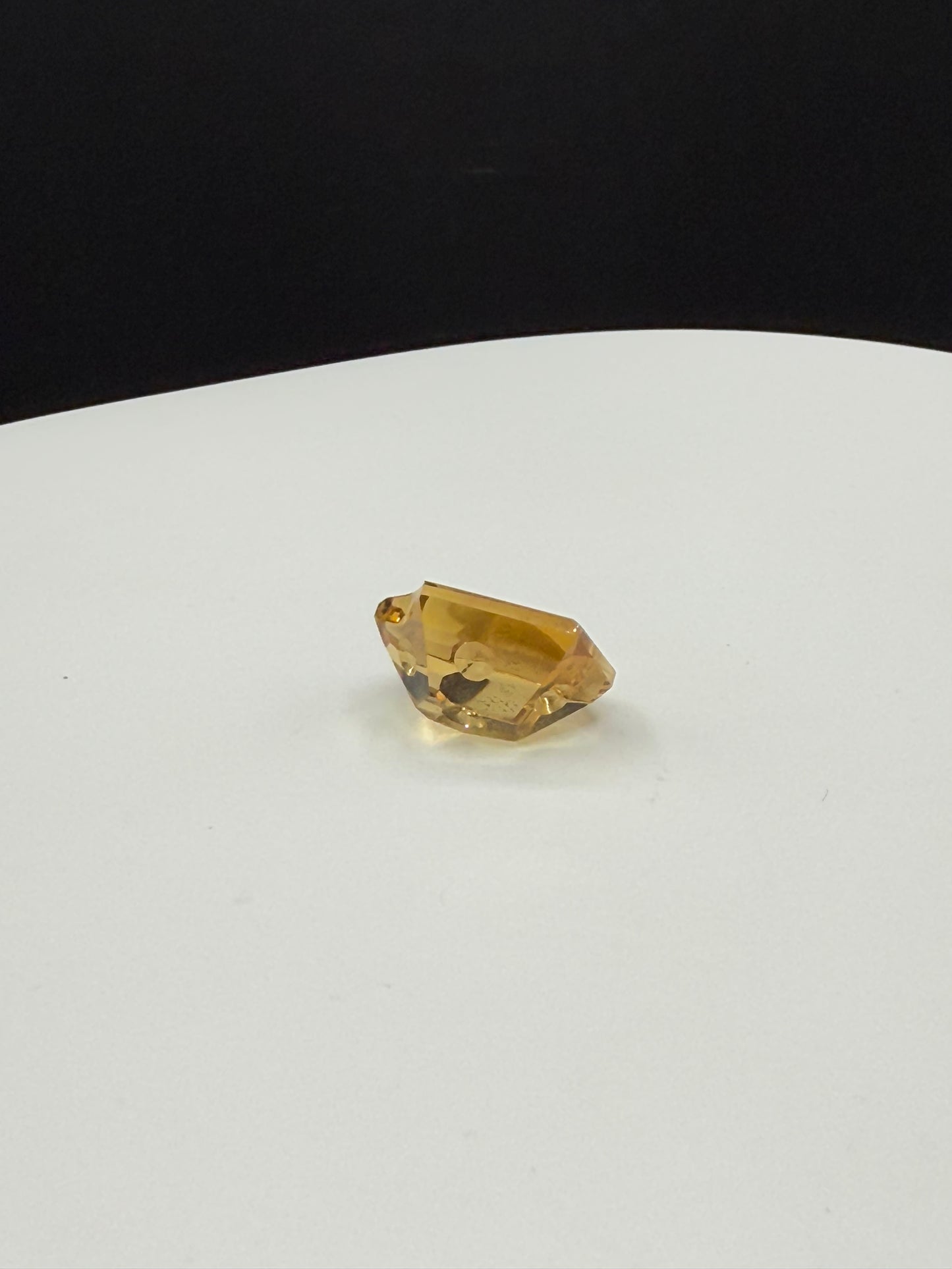 Natural Citrine 13 Carats Precision Dimple Fancy Cut Loose Gemstone | 18.5x14x7.7 MM |