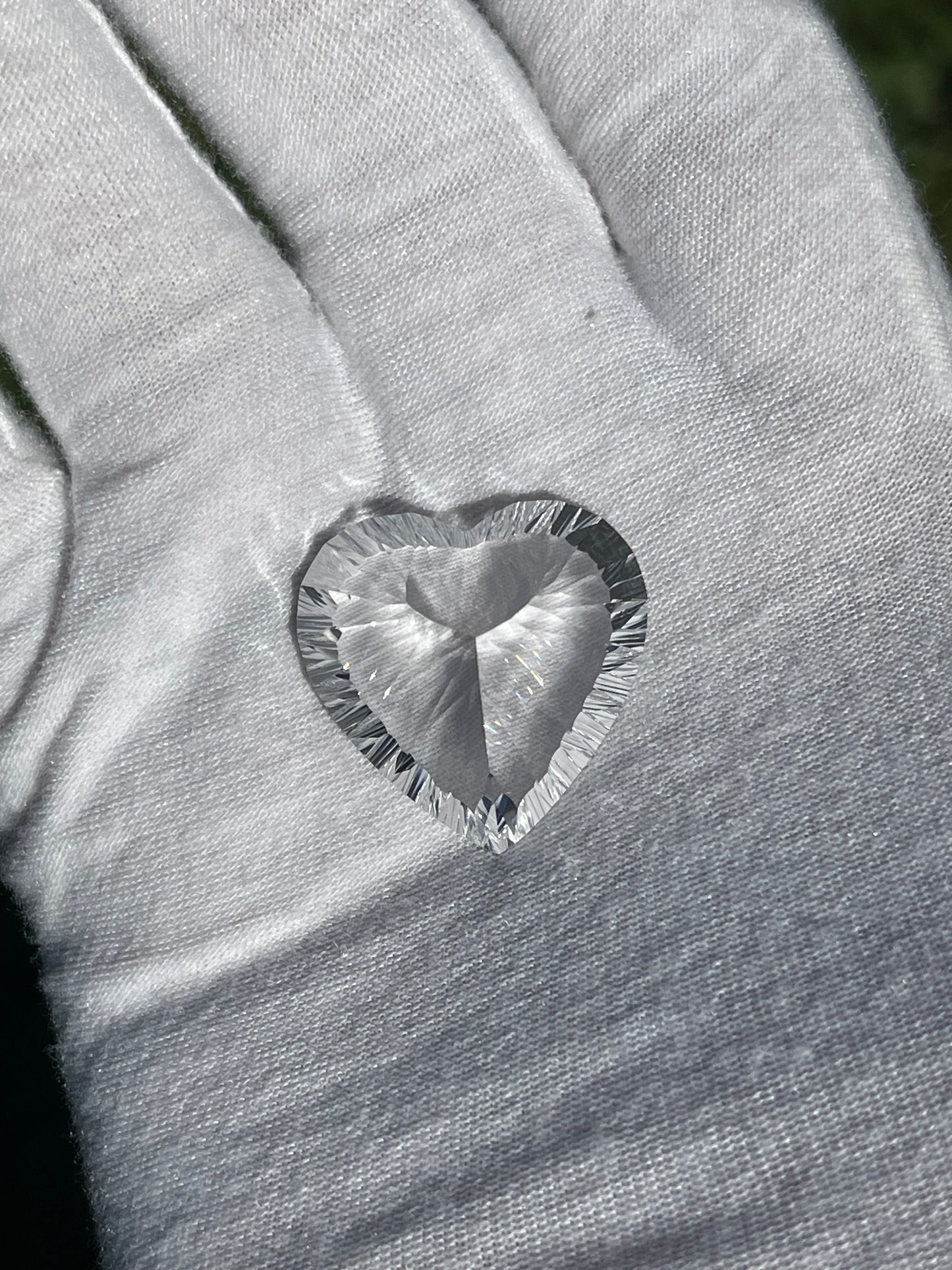 78.90 Carat Natural White Topaz Heart Fantasy Laser Cut Loose Gemstone (27 x 27 x 19 MM)