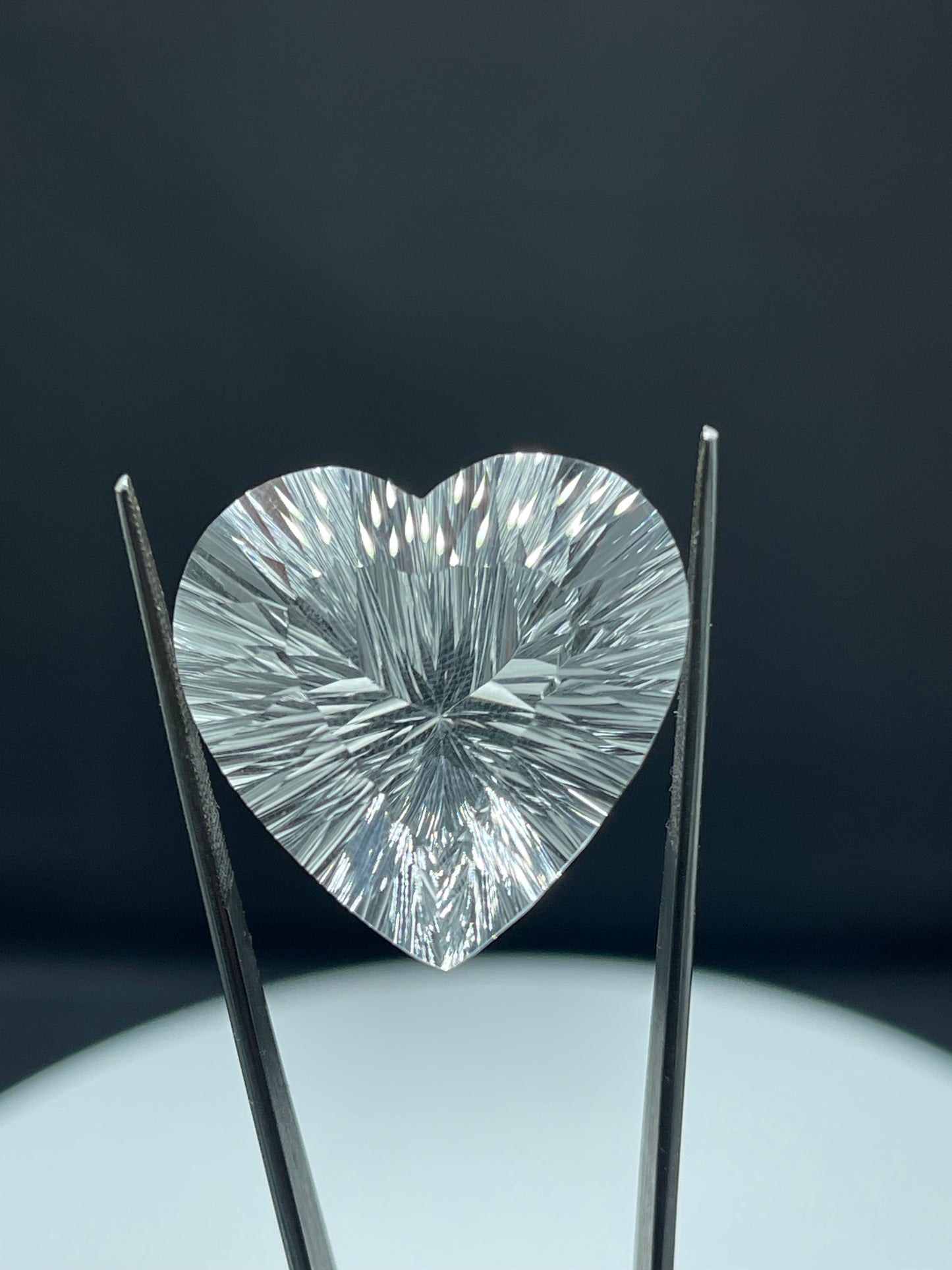 78.90 Carat Natural White Topaz Heart Fantasy Laser Cut Loose Gemstone (27 x 27 x 19 MM)