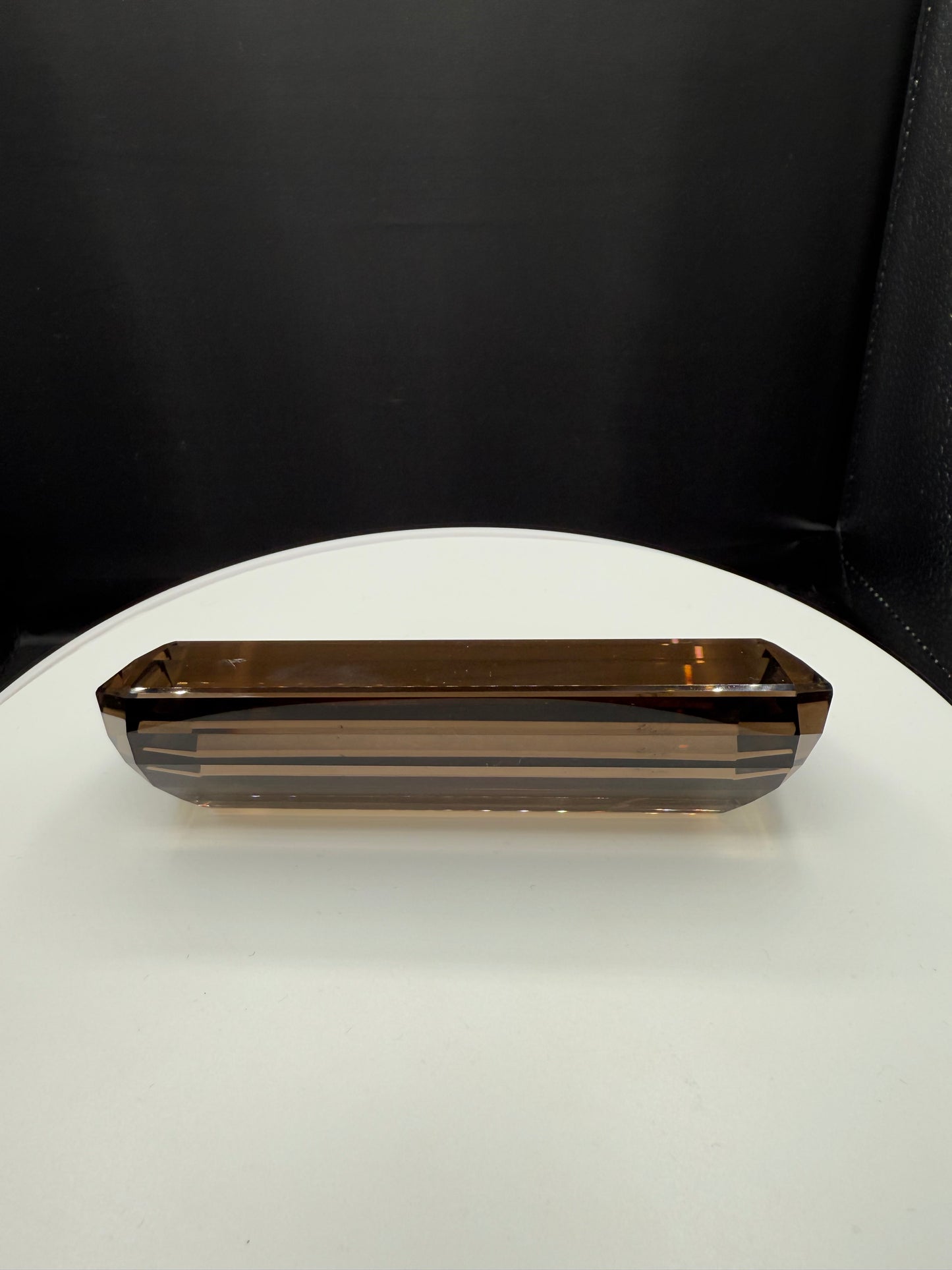 1512 Carat Natural Smokey Quartz Emerald Cut Gemstone | 5” x 2.25” | Large Collectible Stone