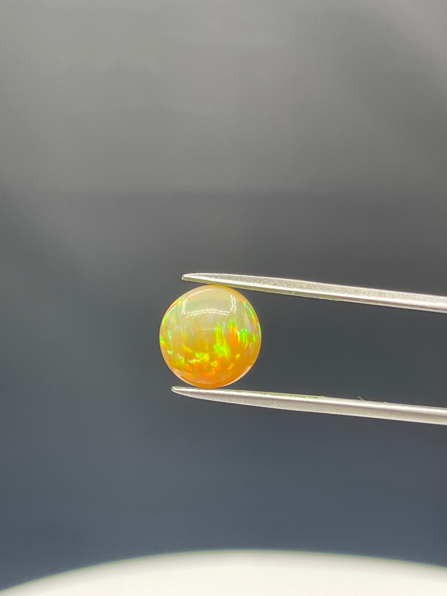 4.46 Carat Natural Ethiopian Opal Round Cabochon Cut Loose Gemstone - 11x11x7.3 MM