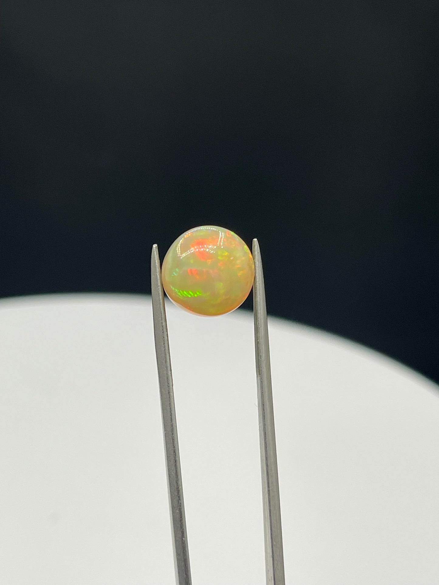 4.46 Carat Natural Ethiopian Opal Round Cabochon Cut Loose Gemstone - 11x11x7.3 MM