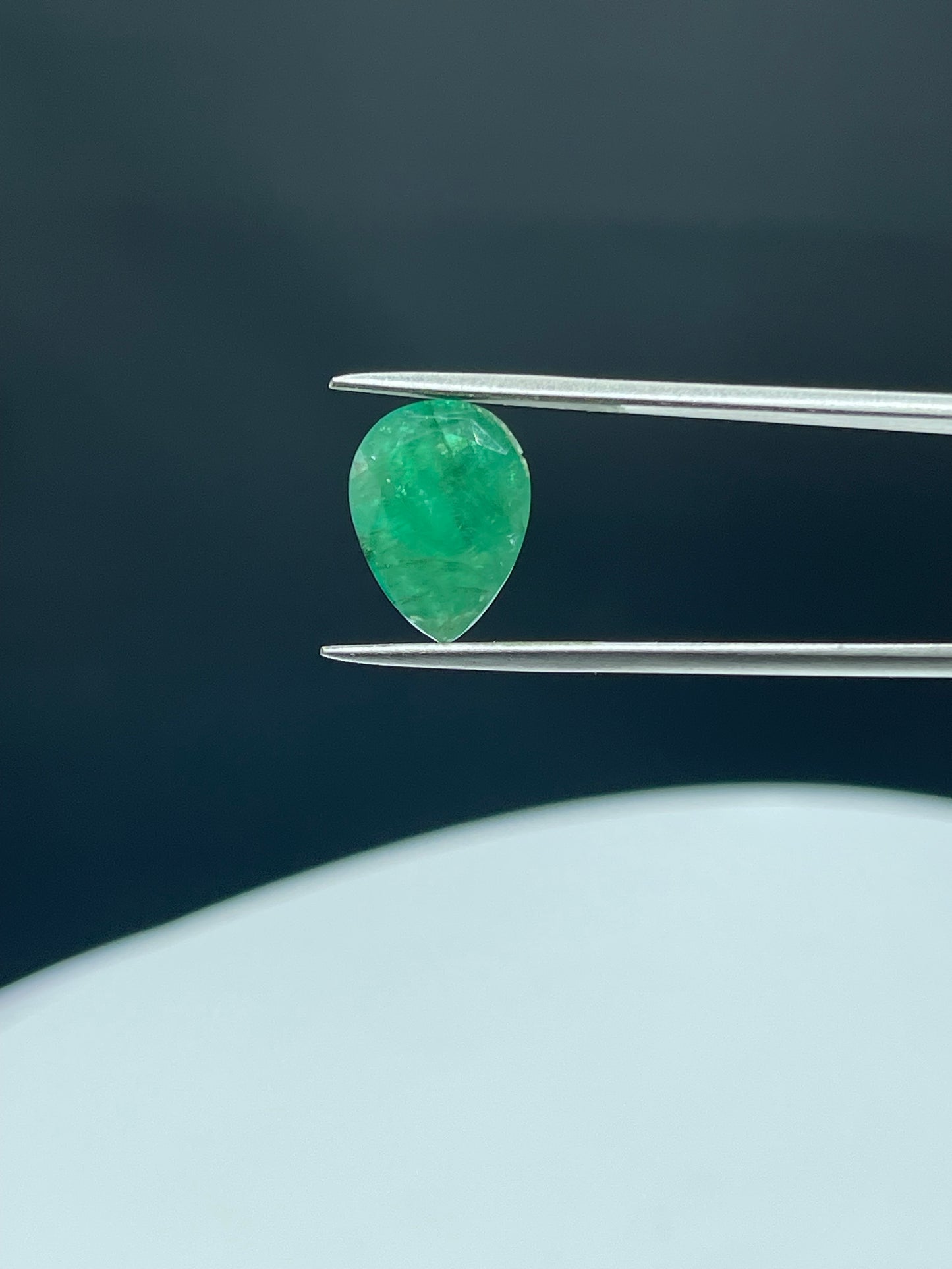 4.95 Carat Natural Brazilian Emerald Pear Cut Loose Gemstone | 14x10.3x5.8 MM