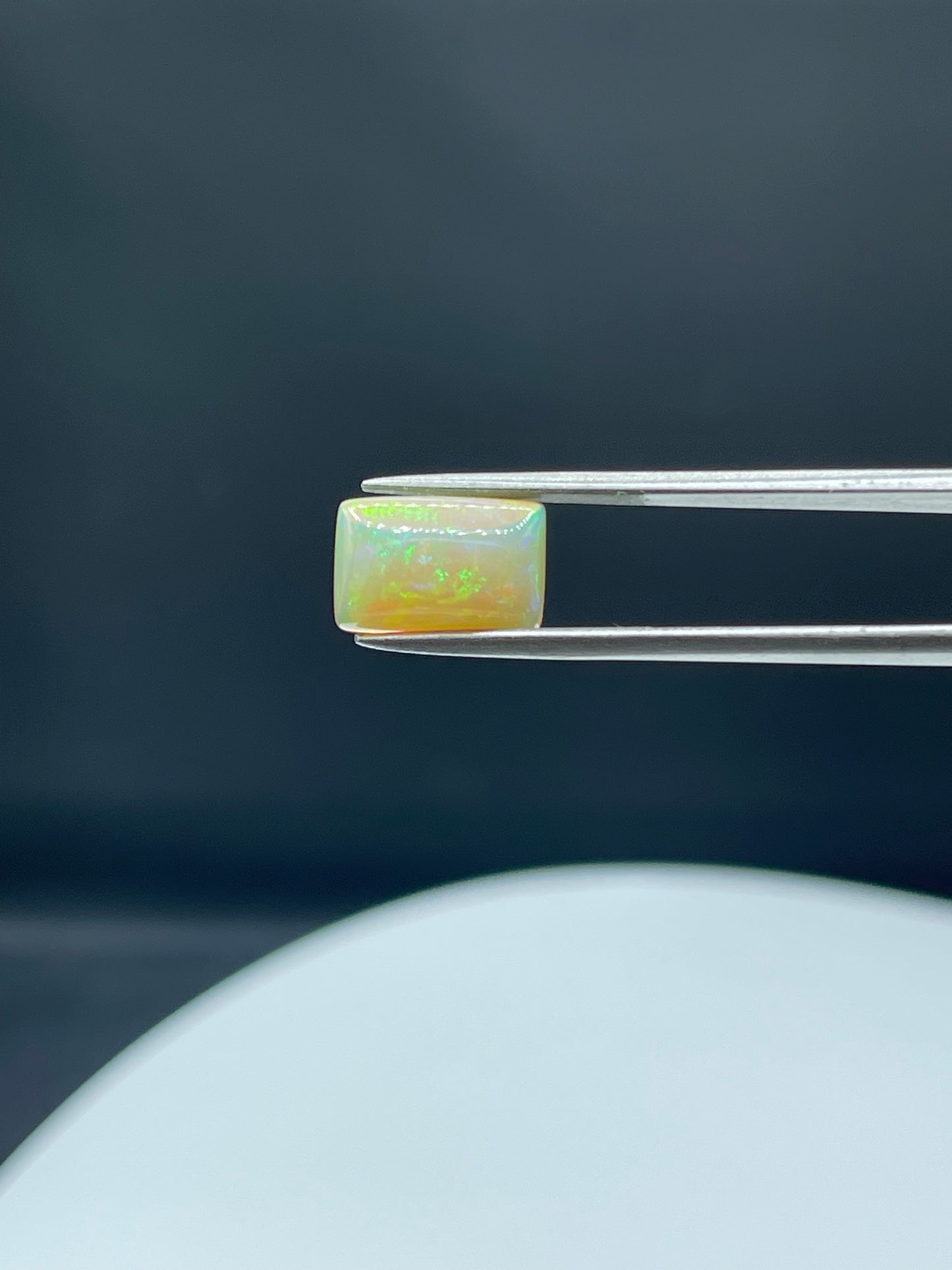 3.07 Carat Natural Ethiopian Opal Emerald Cabochon | 12 x 8 x 5 MM