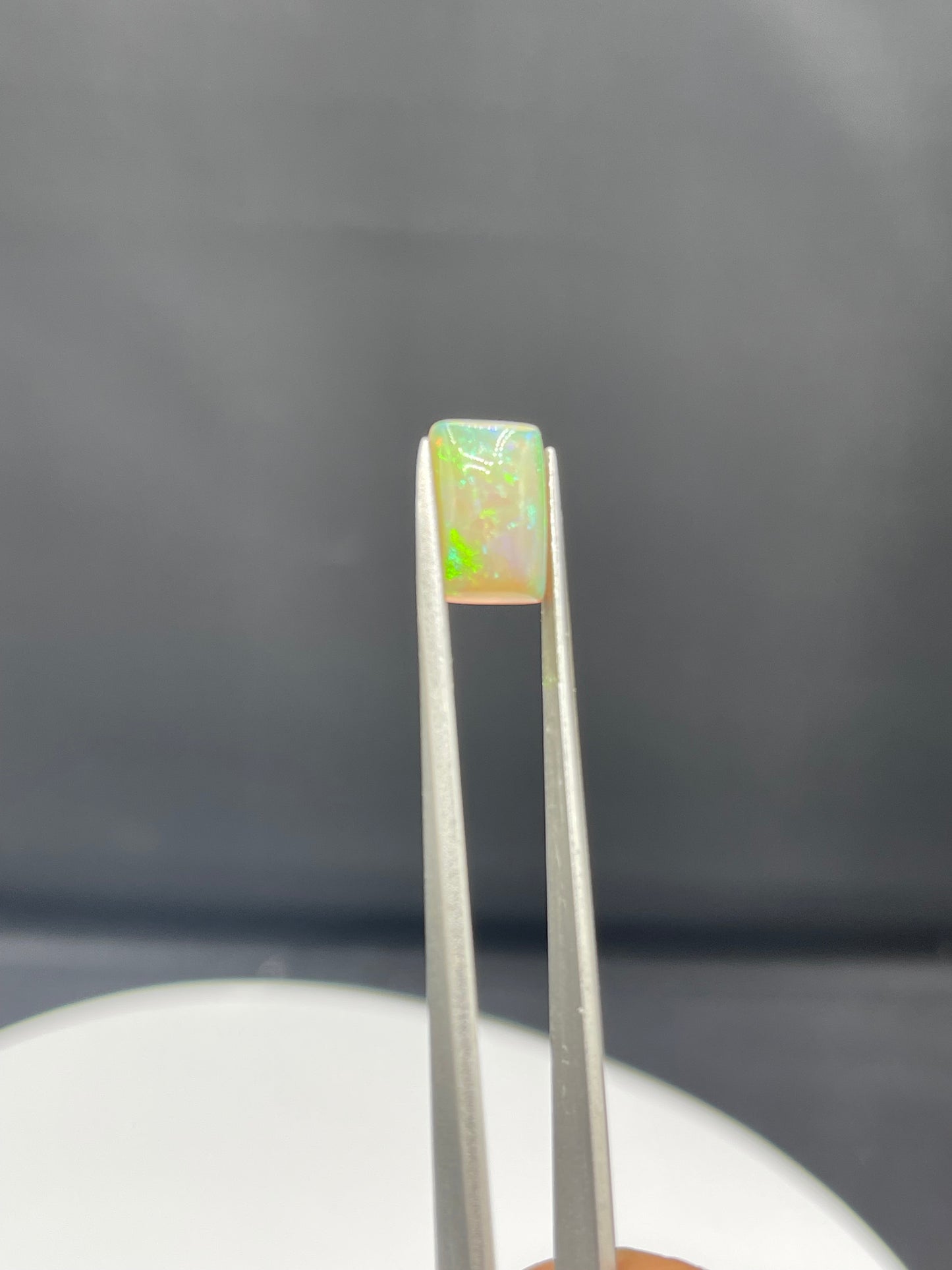 3.07 Carat Natural Ethiopian Opal Emerald Cabochon | 12 x 8 x 5 MM