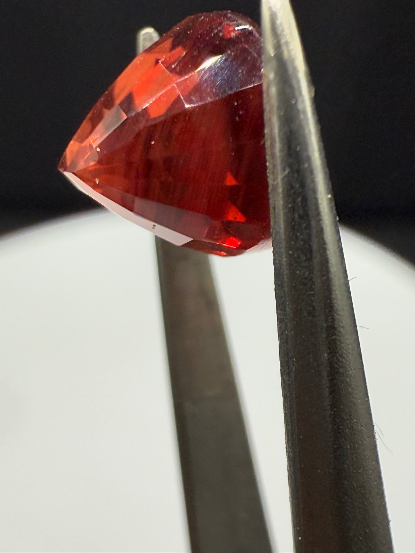 Natural Andesine Labradorite 3.27 Carat Oval Cut Loose Gemstone | Deep Red-Orange | Internally Flawless
