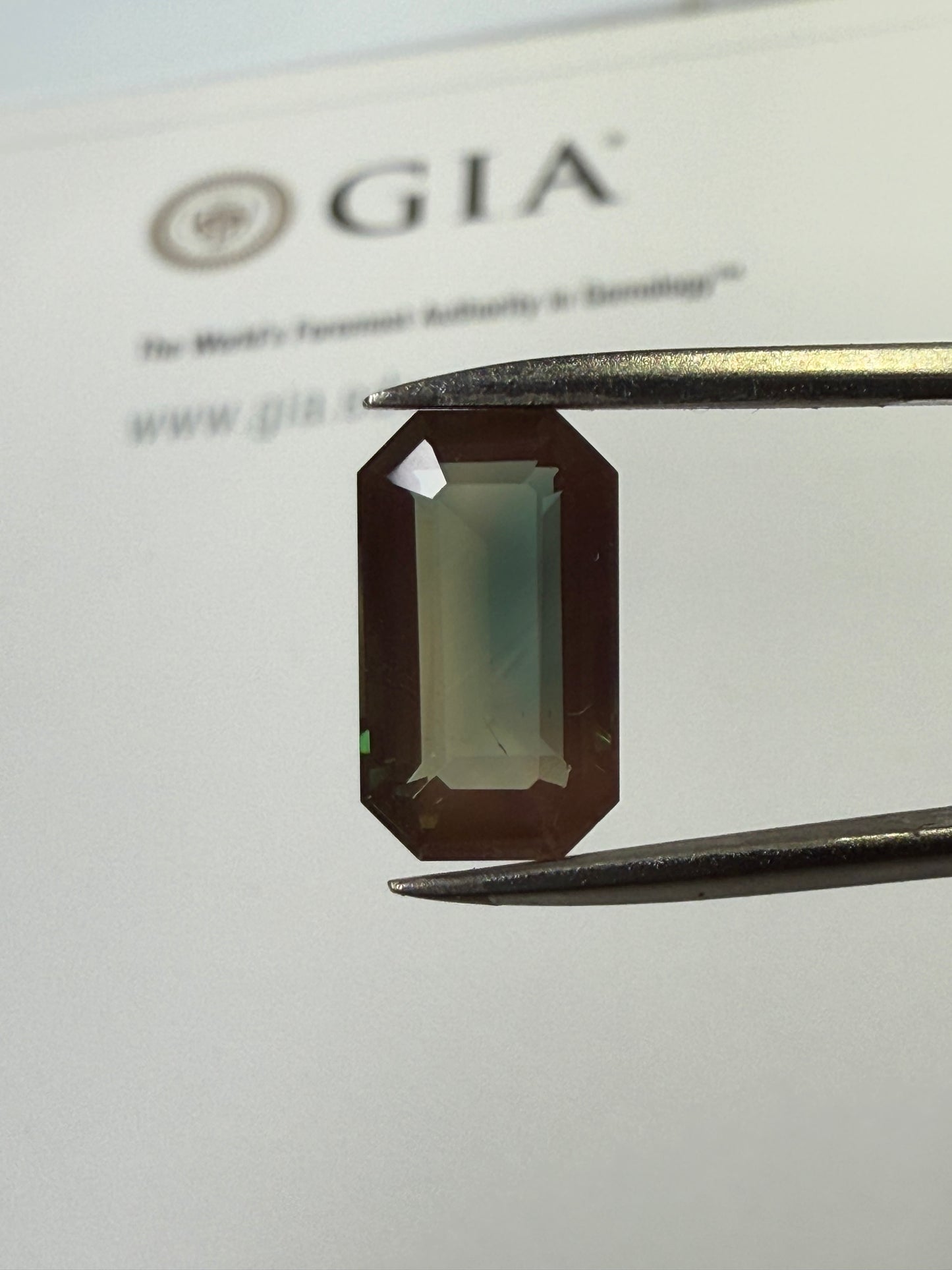 4.20 Carat Natural Andesine Labradorite Emerald Cut Loose Gemstone | Color Shifting Green to Red