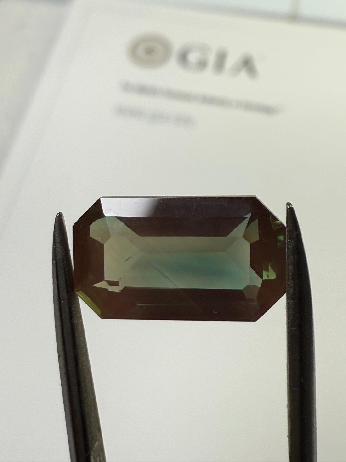 4.20 Carat Natural Andesine Labradorite Emerald Cut Loose Gemstone | Color Shifting Green to Red