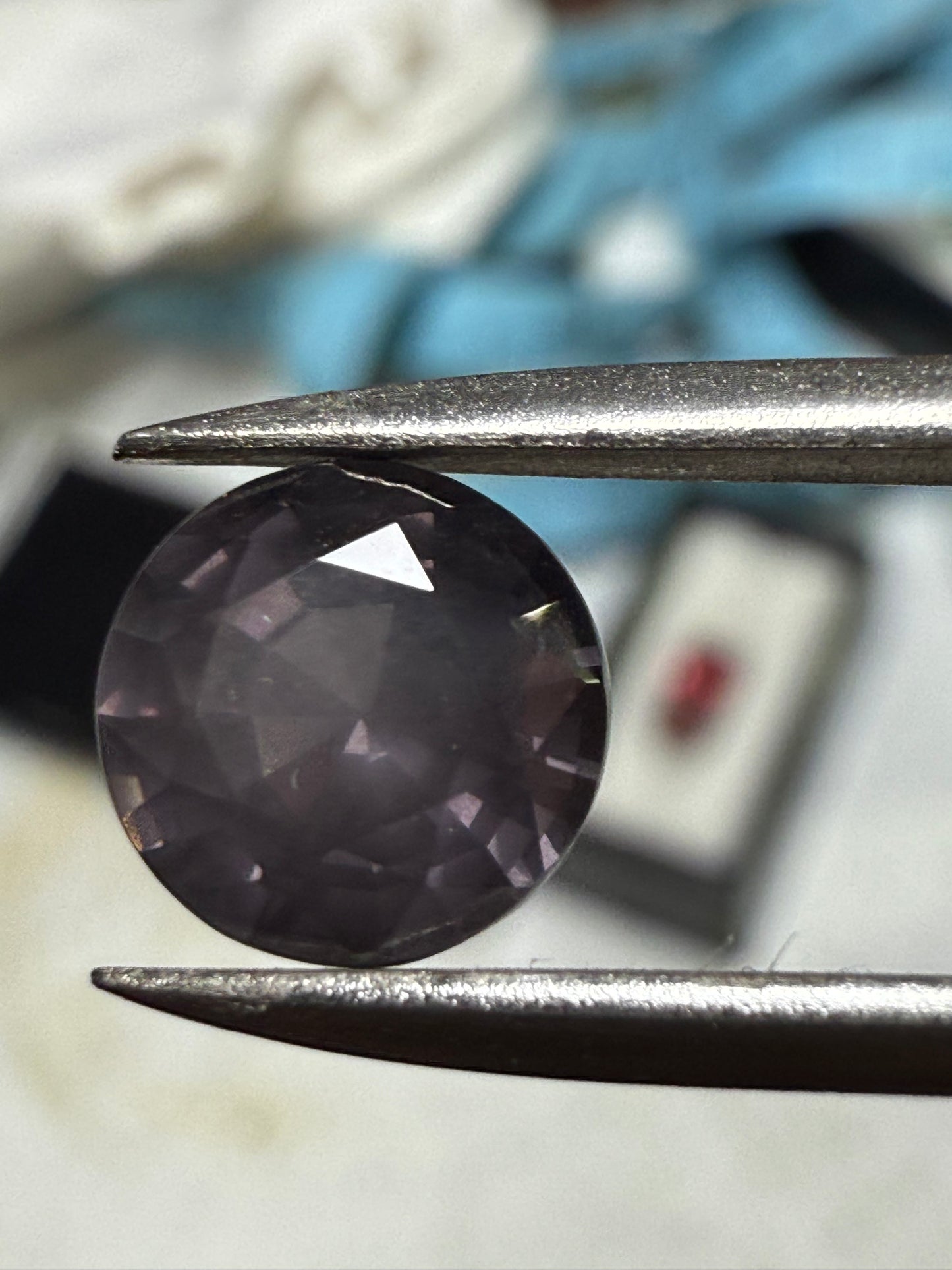 Natural Unheated Purple Sapphire 2.09 Carat Round Cut Loose Gemstone