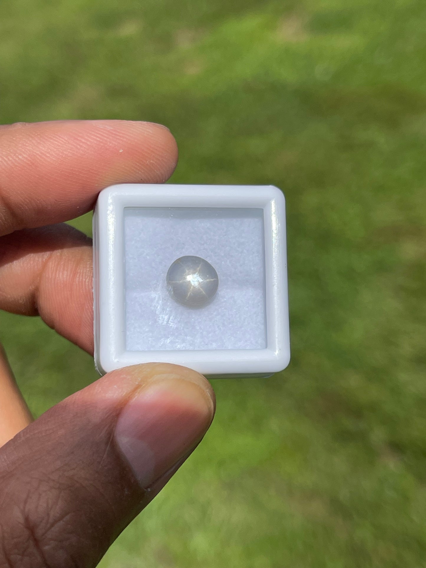 Natural Star Sapphire Cabochon - 3.75 Carats | High-Quality Asterism | 7.9 x 7.9 x 5.5 MM