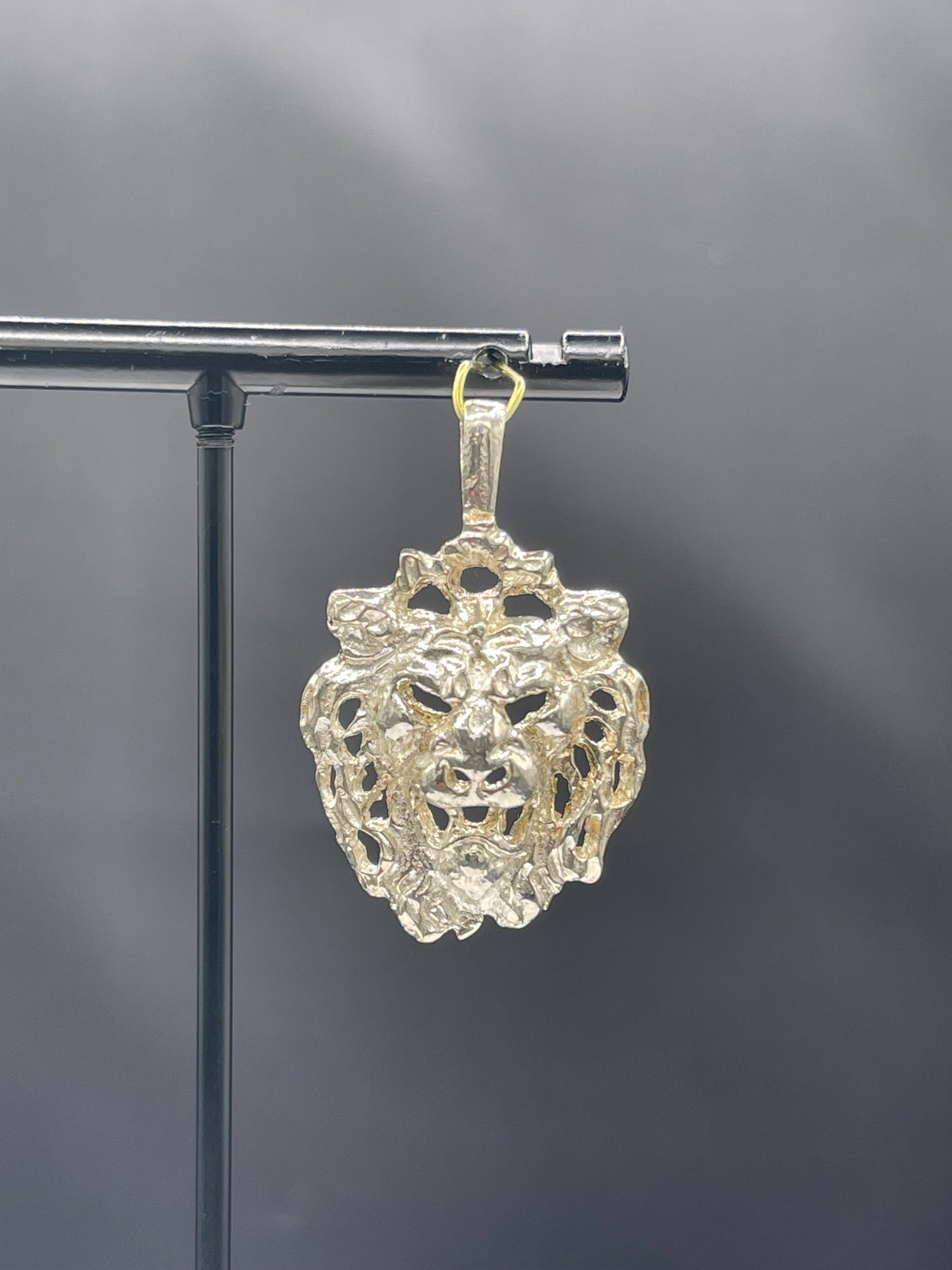 Solid Sterling Silver Handmade Lion Pendant