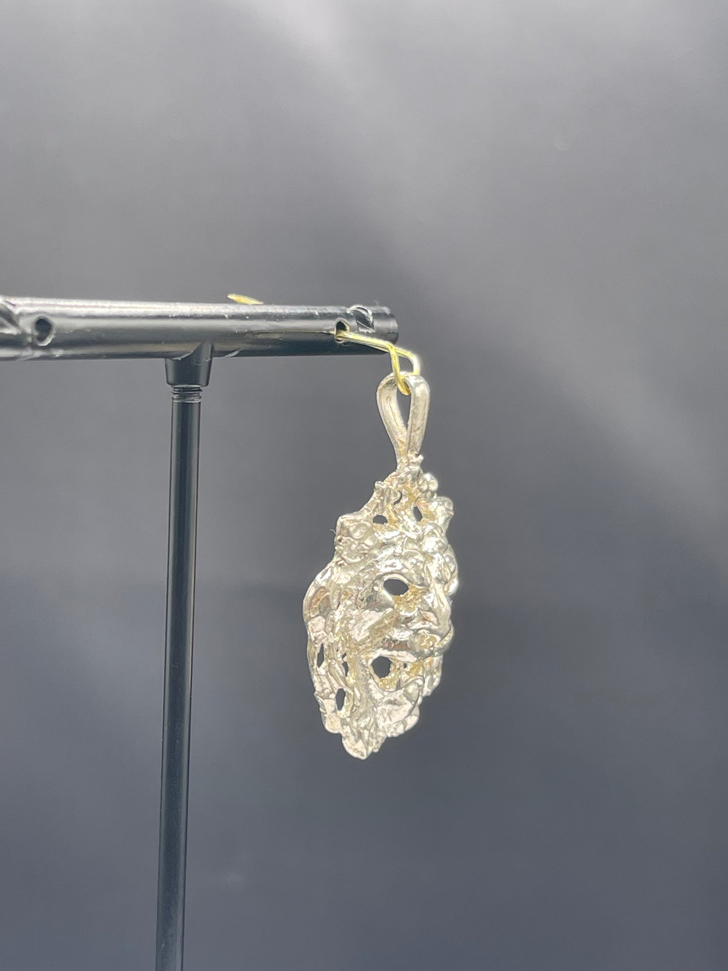 Solid Sterling Silver Handmade Lion Pendant