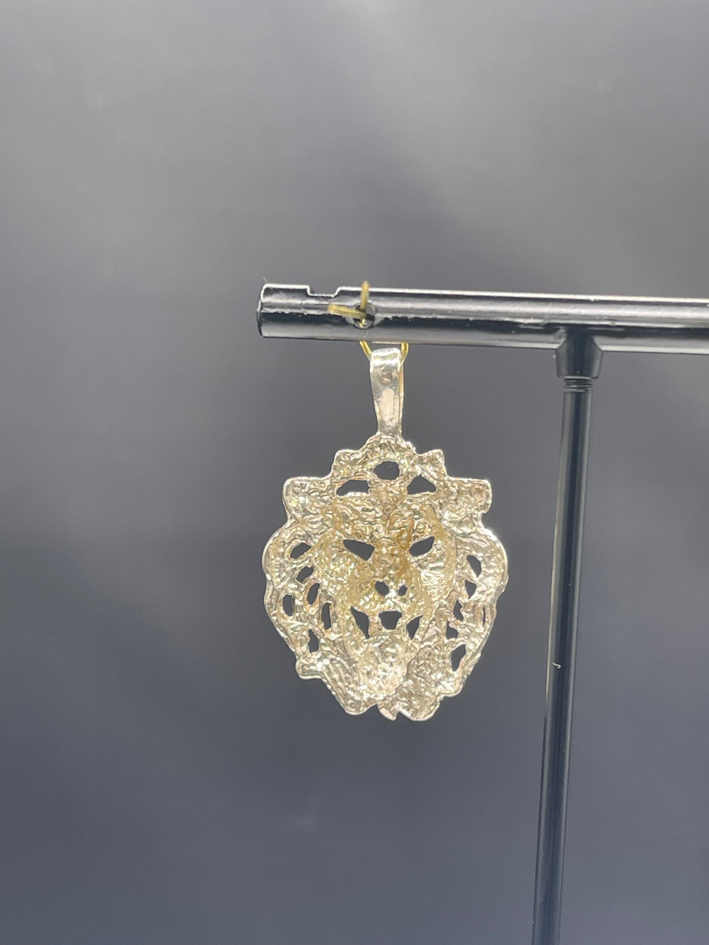 Solid Sterling Silver Handmade Lion Pendant