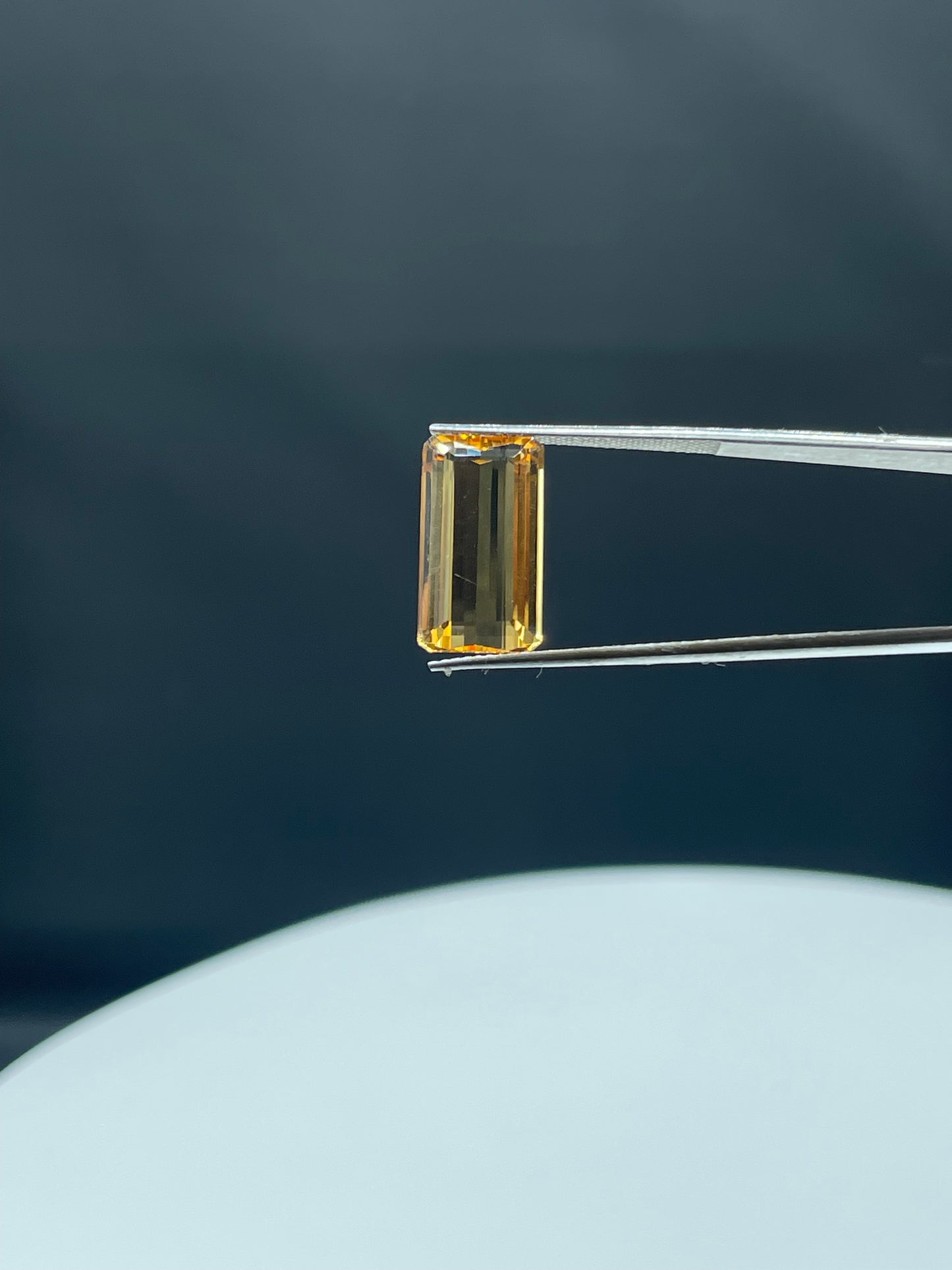 9.07 Carat Natural Imperial Topaz | Emerald Cut | 16.6x9.3x5.1 MM | Single Source Oro Pietro, Brazil