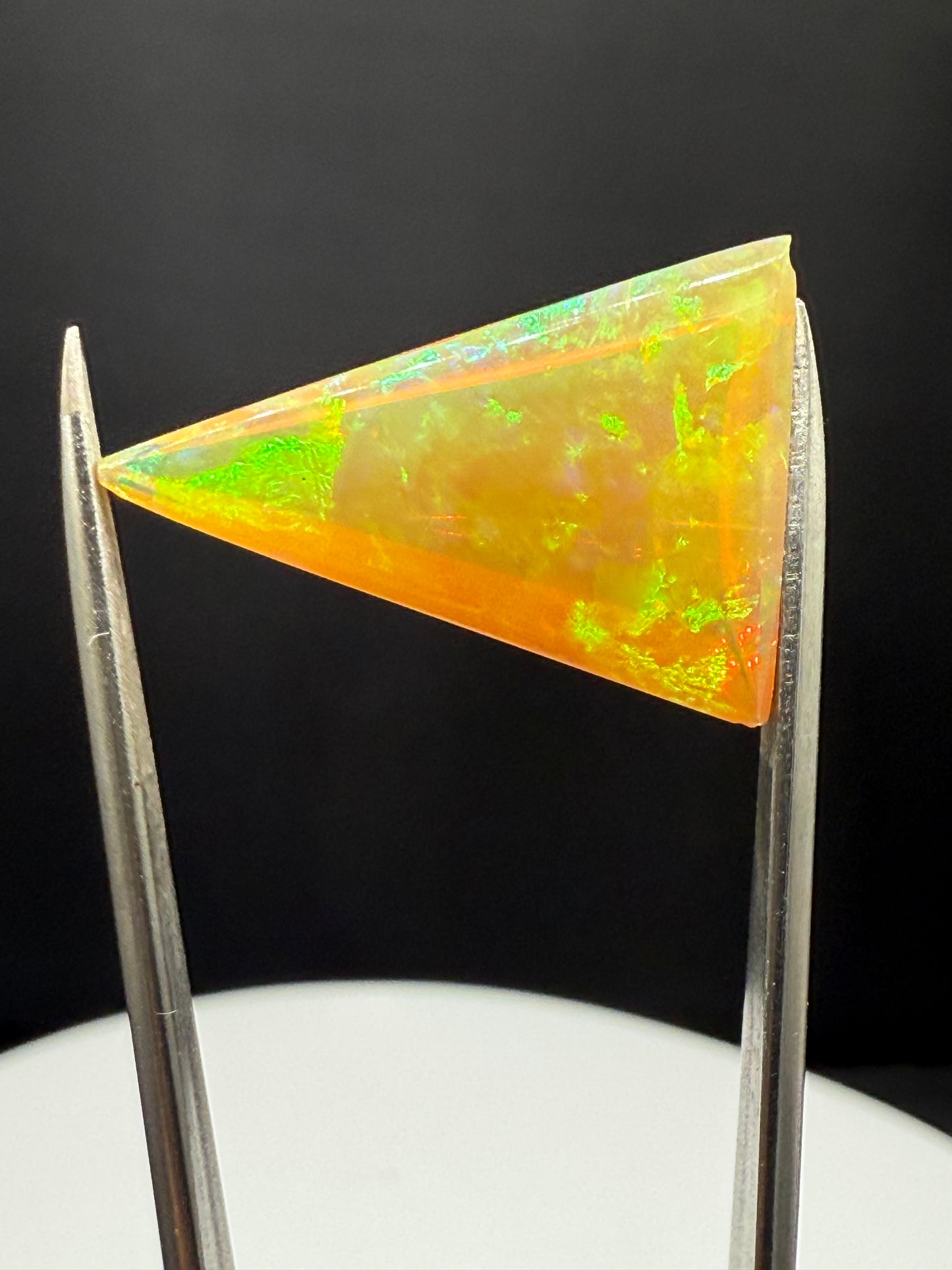 Natural Ethiopian Opal 9.12 Carat Fancy Pyramid Cut