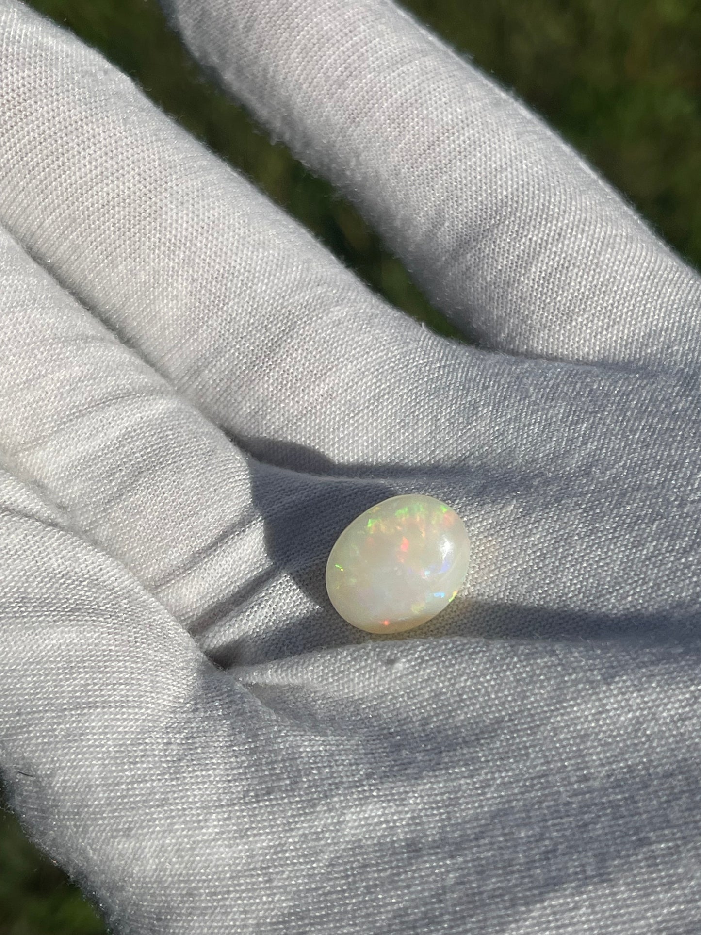 7.45 Carat Natural Ethiopian Crystal Opal Cabochon | 15.2 x 12.1 x 8.6 MM
