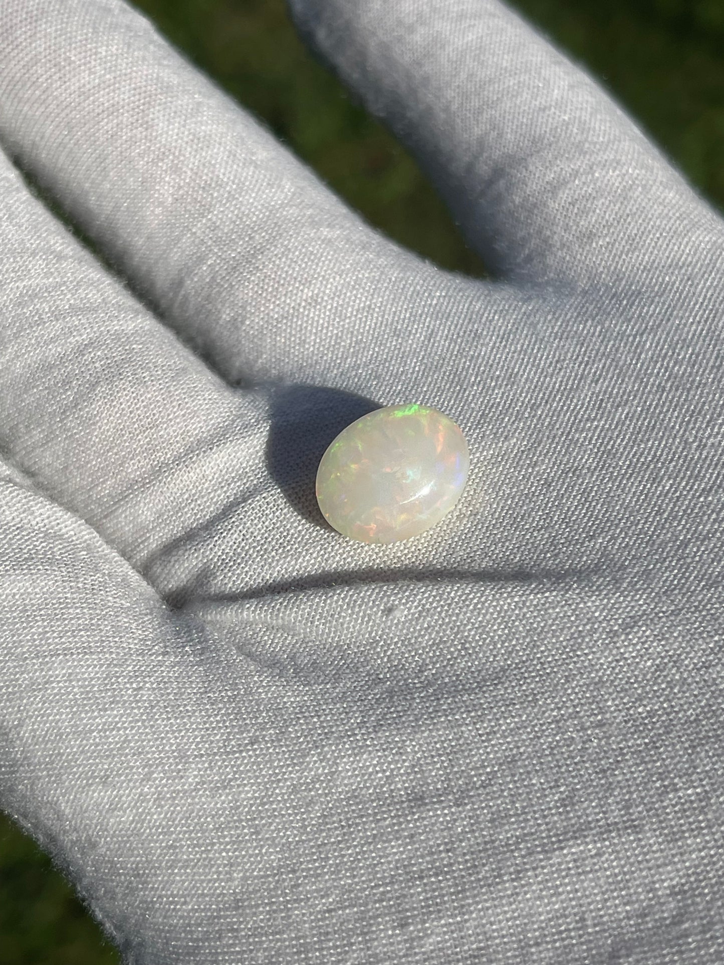 7.45 Carat Natural Ethiopian Crystal Opal Cabochon | 15.2 x 12.1 x 8.6 MM
