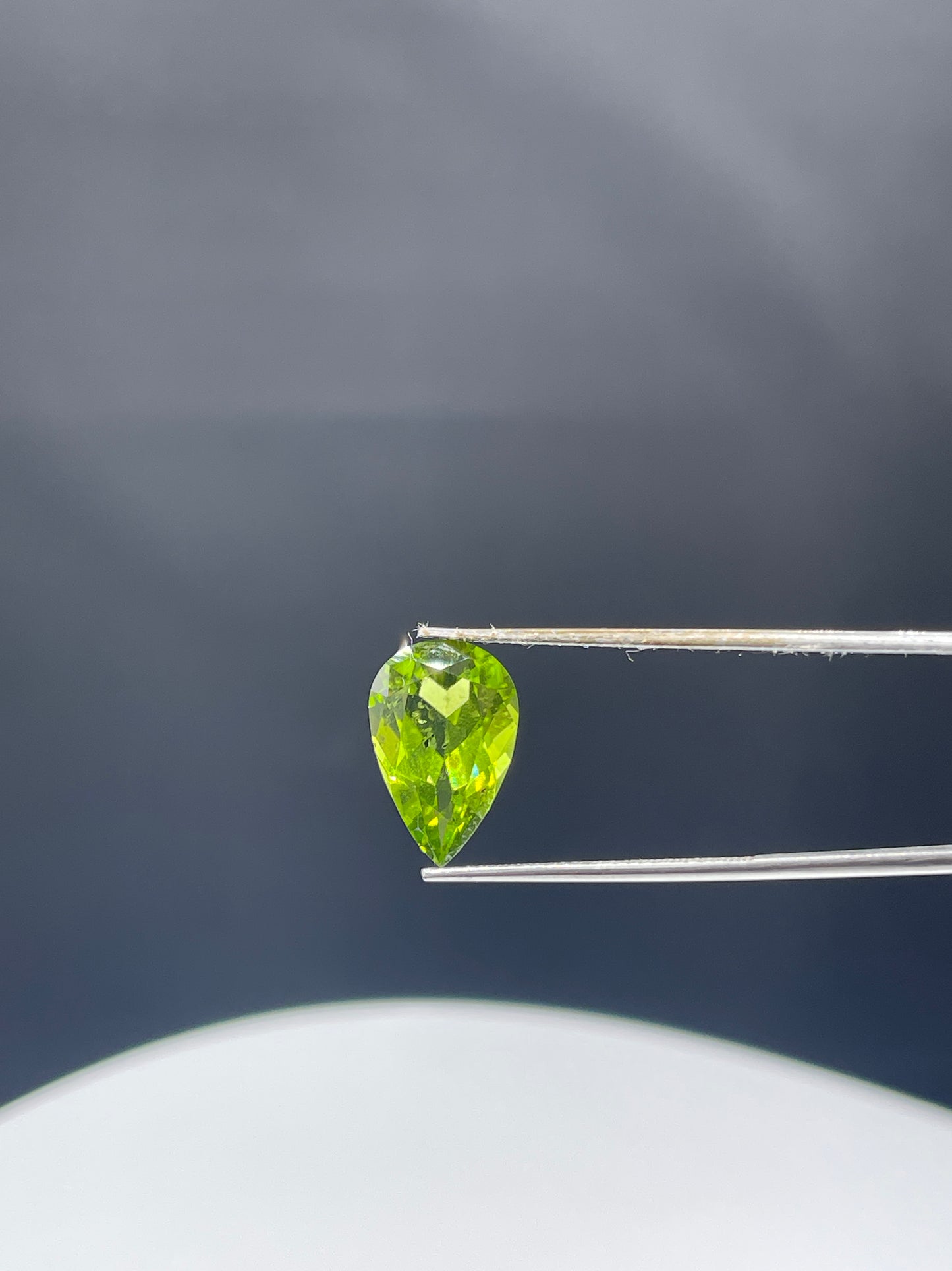 5.72 Carat Vivid Natural Peridot Pear Cut Gemstone | Top Color, 15x10x6 MM