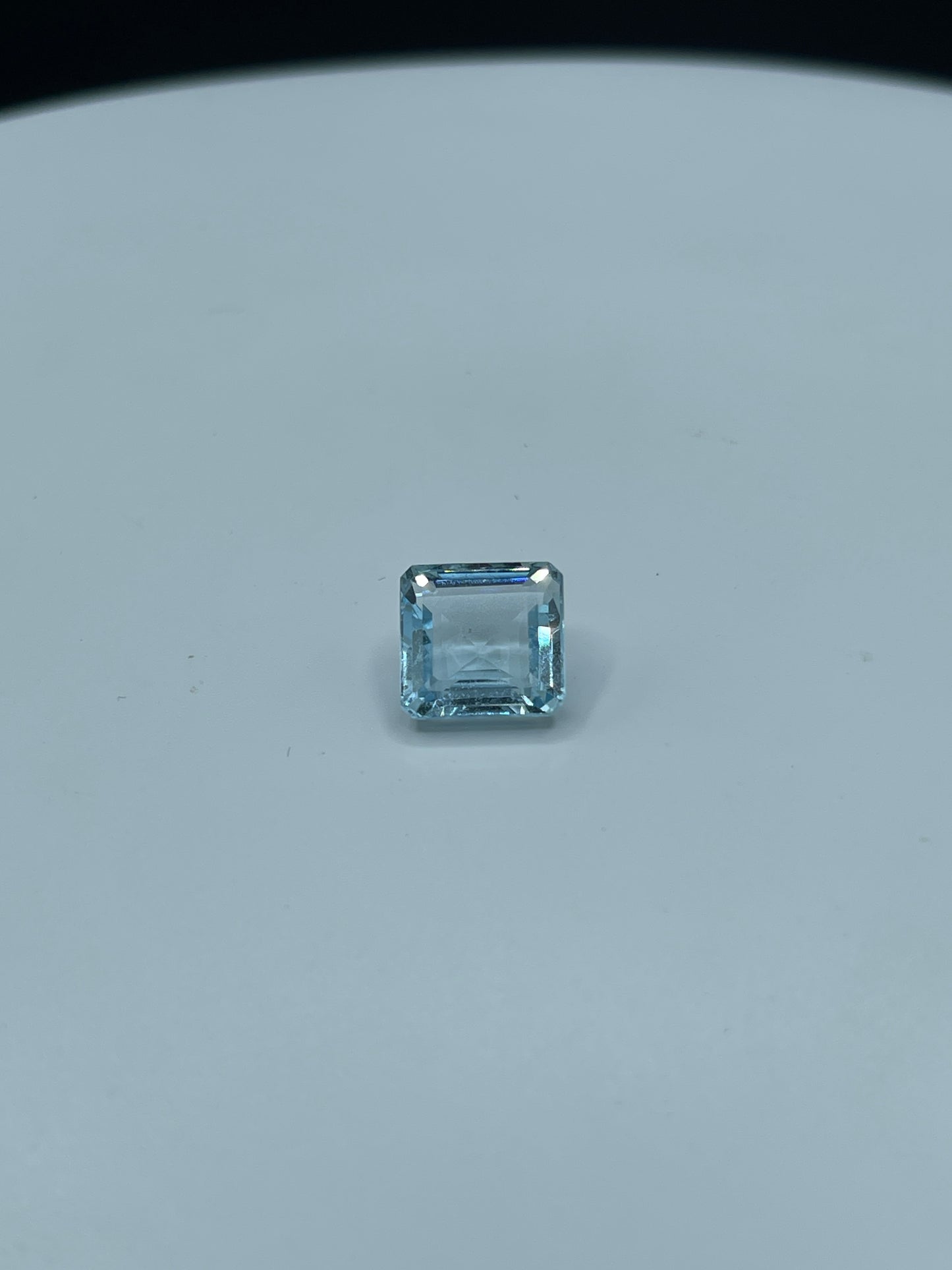 6.31 Carat Natural Aquamarine Square Cut Loose Gemstone | Light Blue 11x11x6 MM