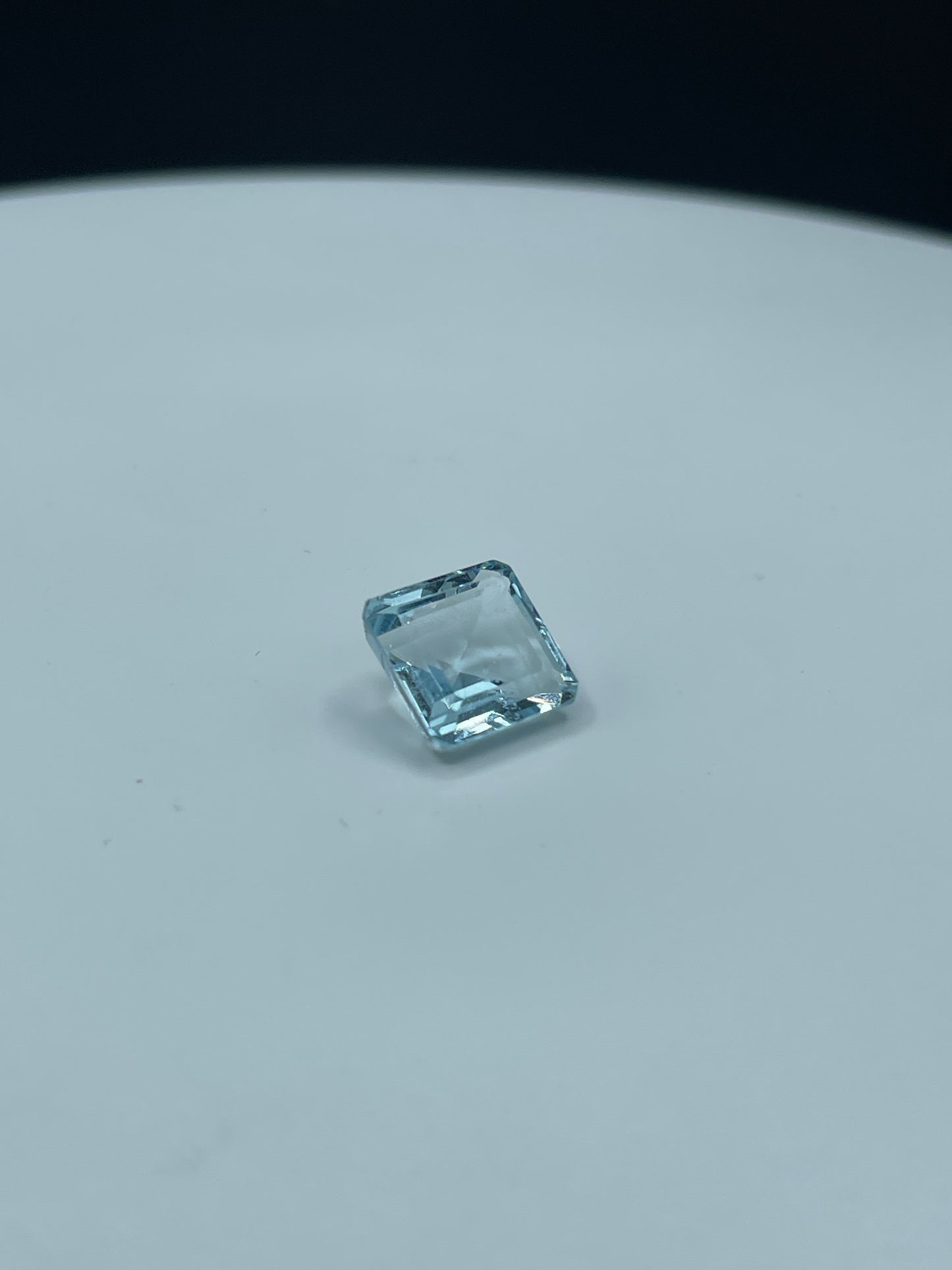 6.31 Carat Natural Aquamarine Square Cut Loose Gemstone | Light Blue 11x11x6 MM