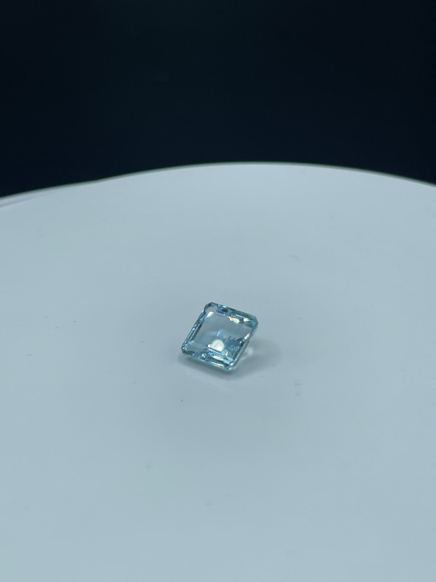 6.31 Carat Natural Aquamarine Square Cut Loose Gemstone | Light Blue 11x11x6 MM