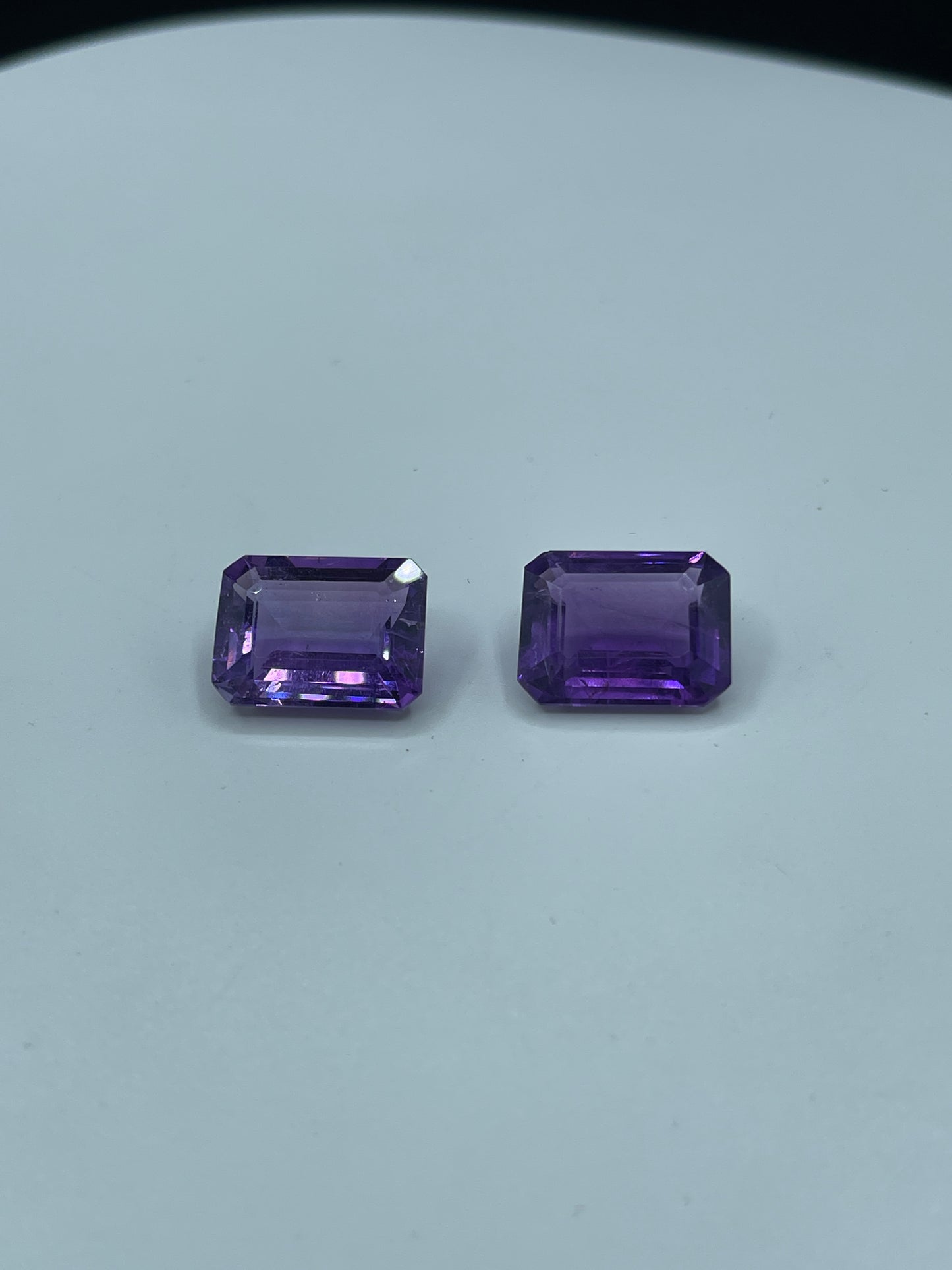 Natural Zambian Amethyst Emerald Cut Matching Pair | 20.00 Carats | 16x12x7 MM |