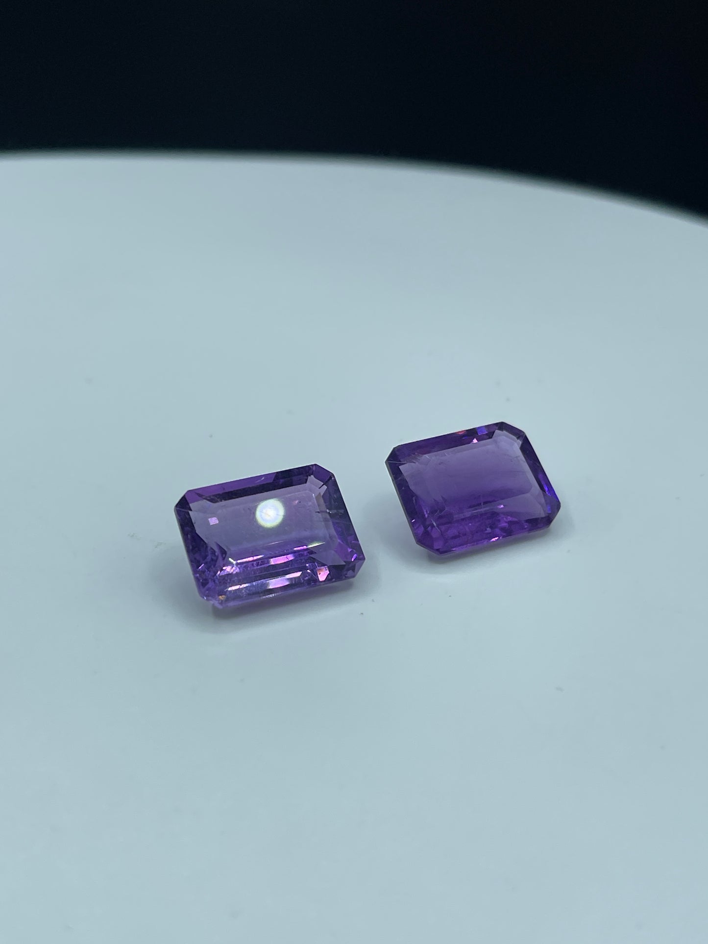 Natural Zambian Amethyst Emerald Cut Matching Pair | 20.00 Carats | 16x12x7 MM |