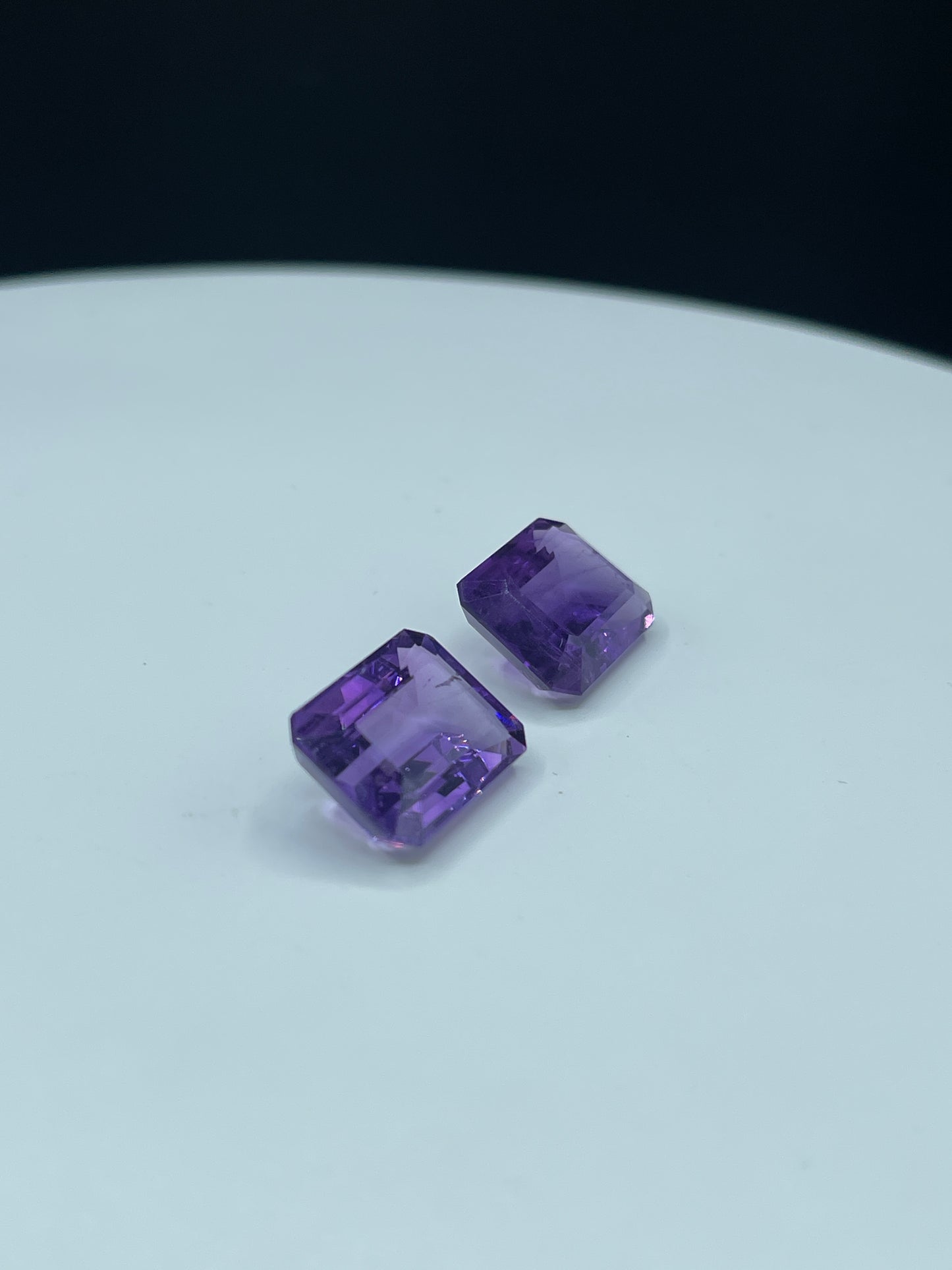 Natural Zambian Amethyst Emerald Cut Matching Pair | 20.00 Carats | 16x12x7 MM |