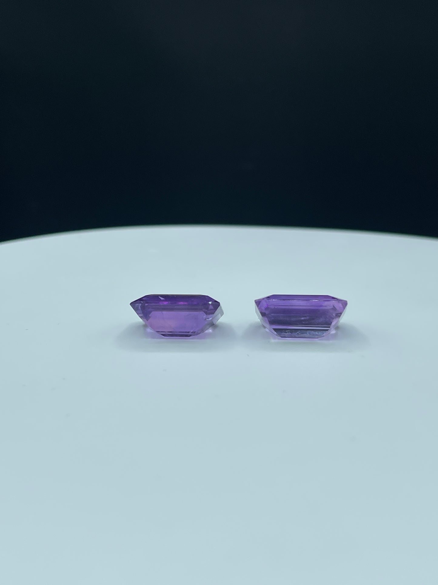 Natural Zambian Amethyst Emerald Cut Matching Pair | 20.00 Carats | 16x12x7 MM |