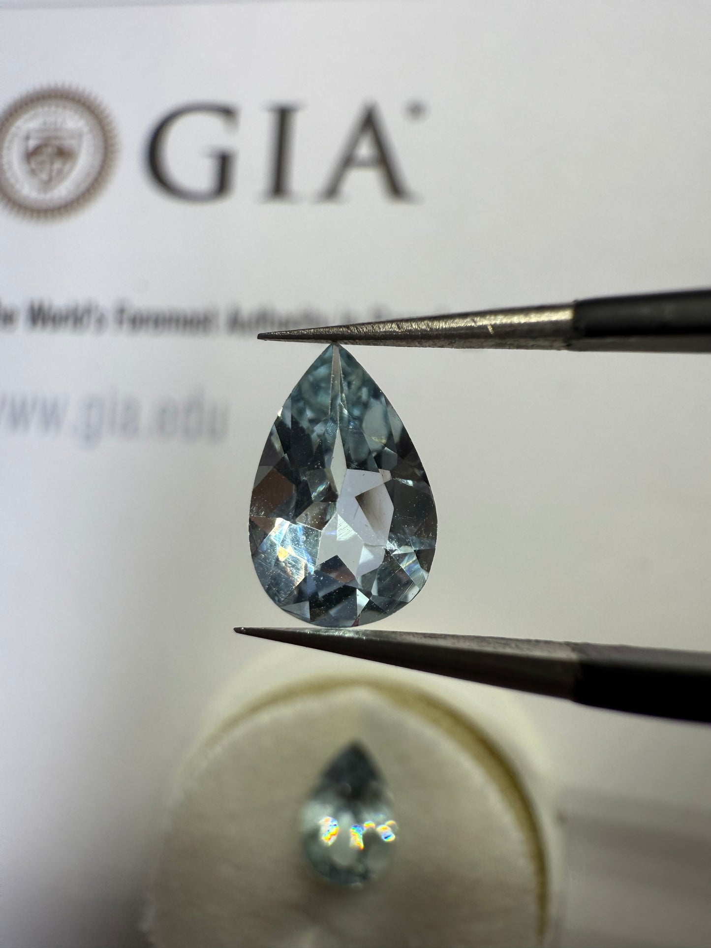 2.04 Carat Natural Aquamarine Pear Cut Matching Loose Gemstones | 9x6MM