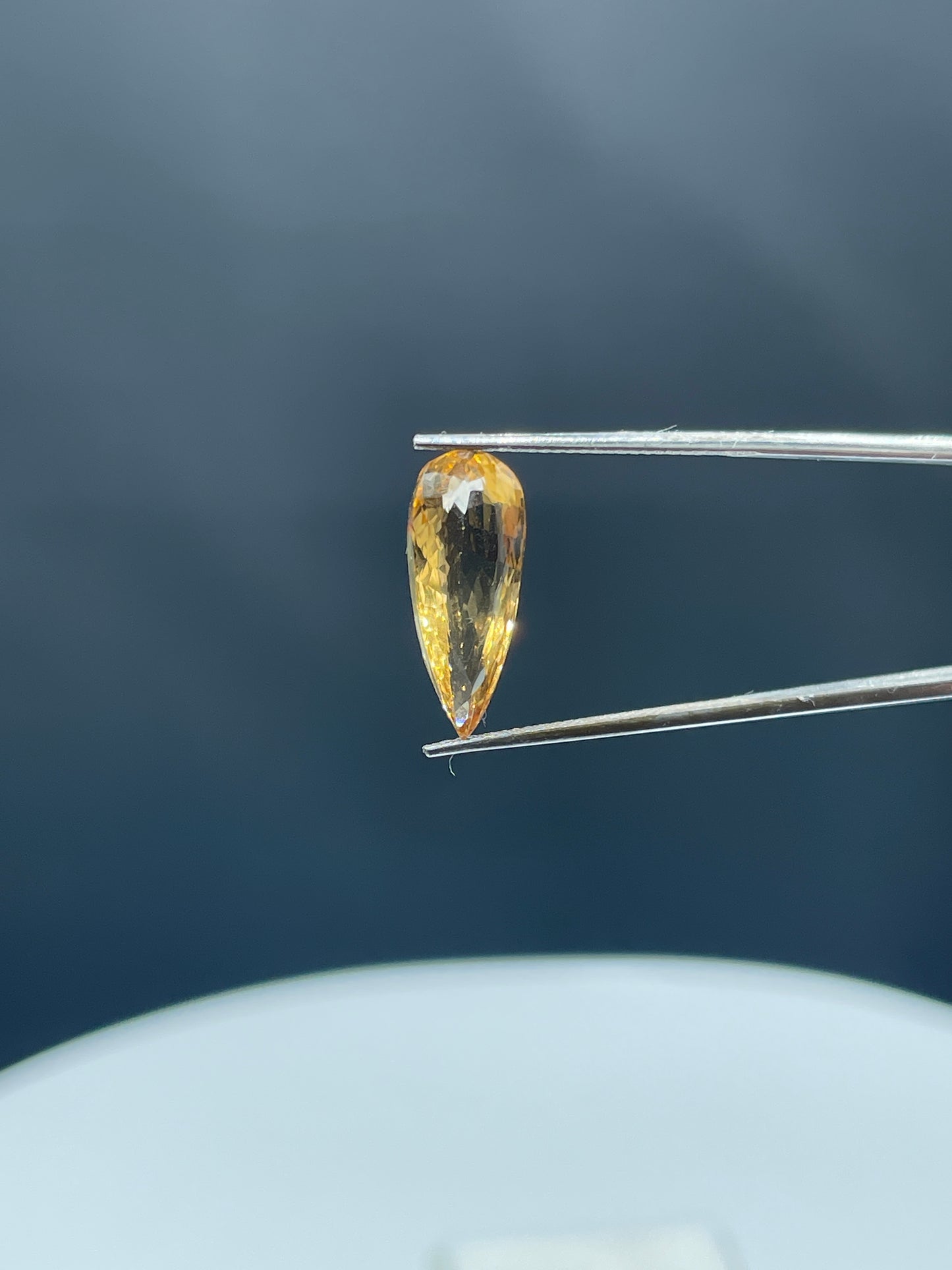 Natural Imperial Topaz Pear Shape Loose Gemstone 17.1 x 7.2 x 5.3 MM