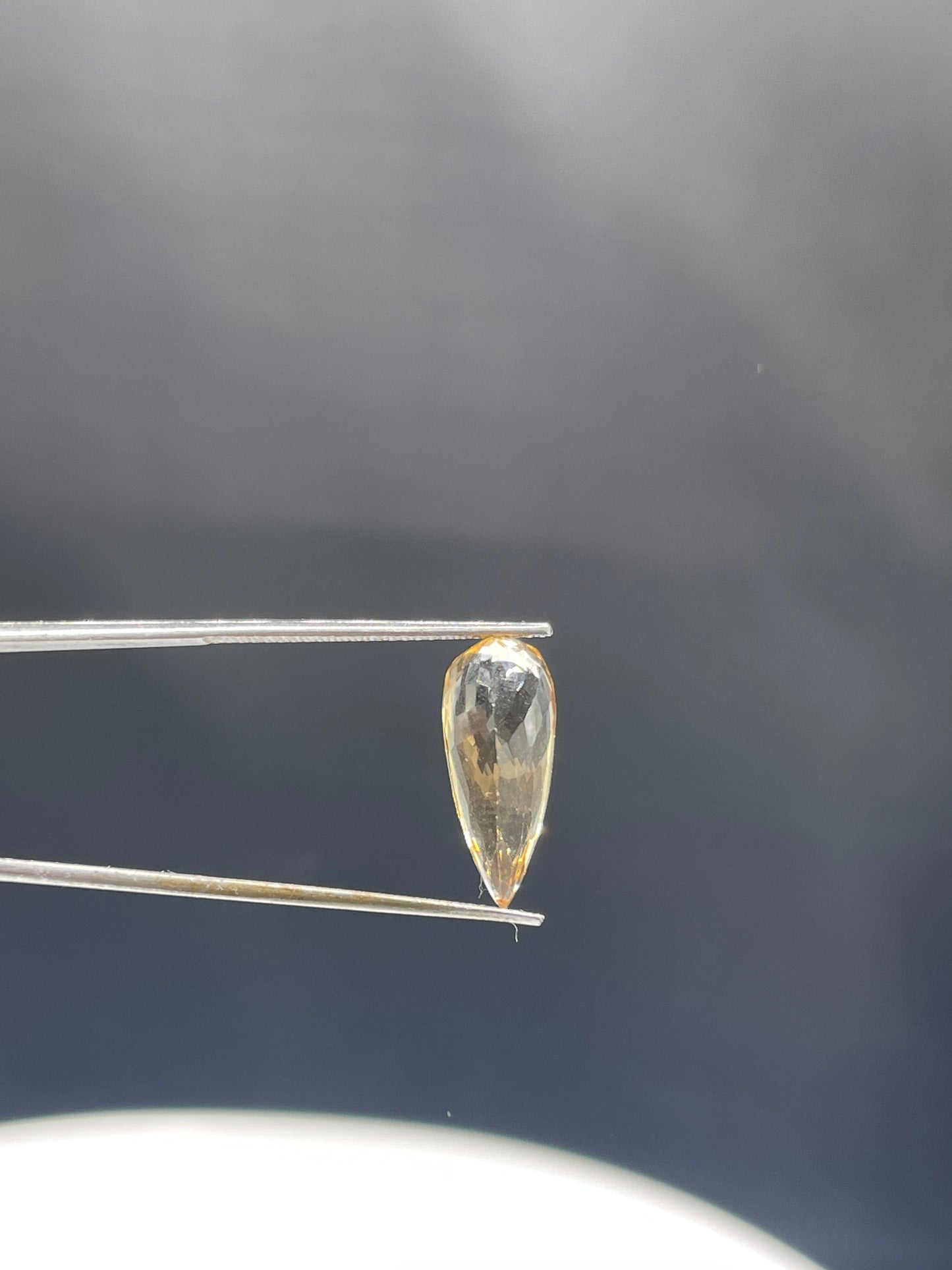 Natural Imperial Topaz Pear Shape Loose Gemstone 17.1 x 7.2 x 5.3 MM