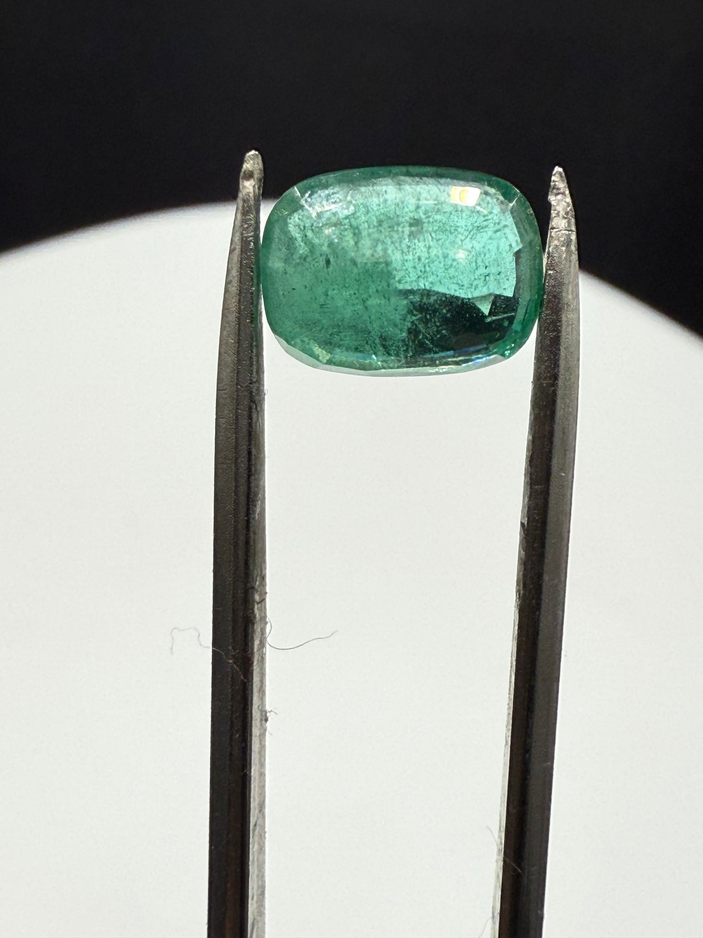 GIA Certified 2.50 Carat Natural Emerald Cushion Cut - Transparent Green Loose Gemstone