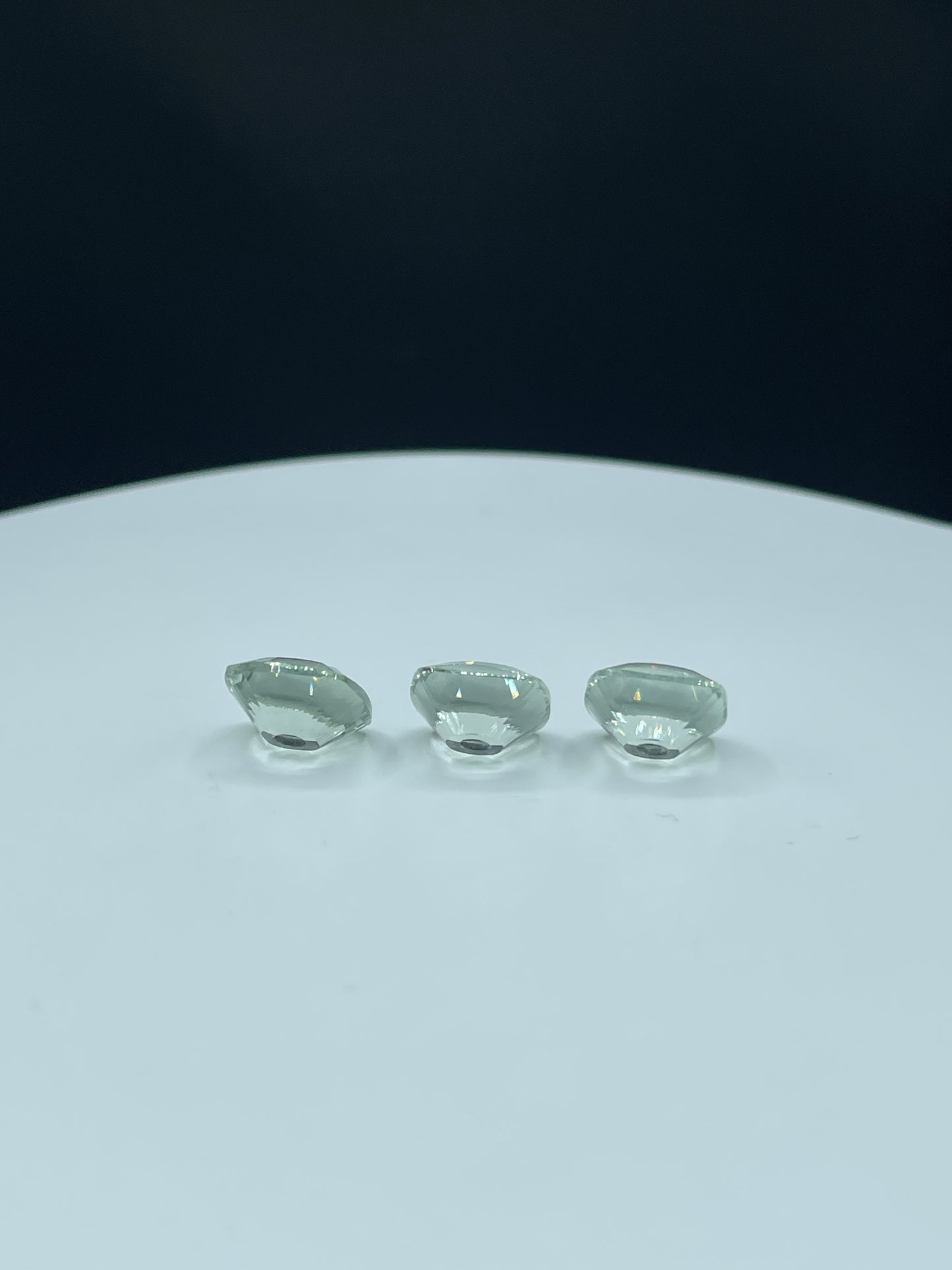 Natural Green Amethyst Circle of Light Square Cushion Cut Loose Gemstones, 18.56 Carats, Custom Fantasy Cut, Flawless, 12x12x6 MM