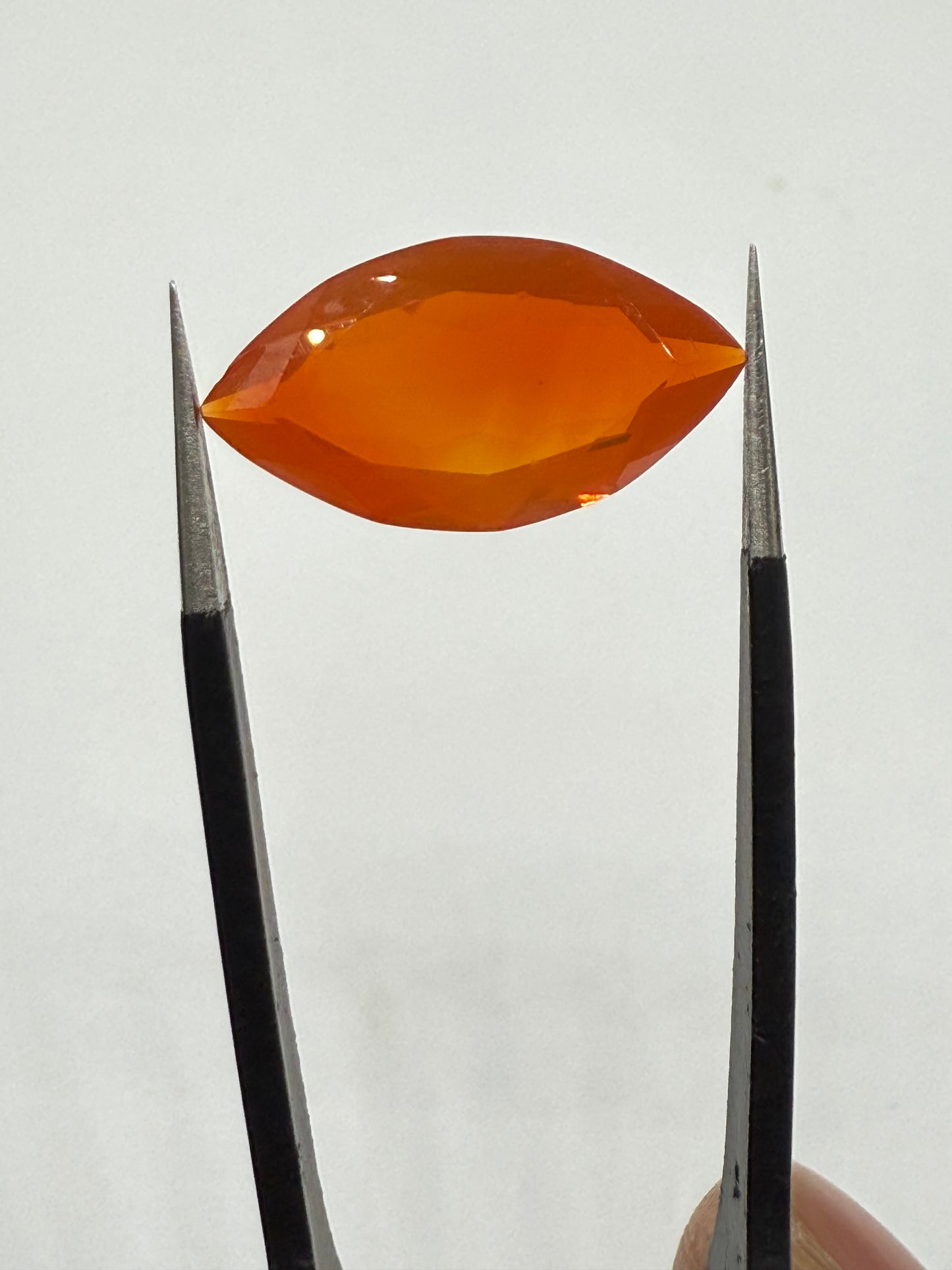 Natural Mexican Fire Opal 3.77 Ct Marquise Cut Loose Gemstone | 17.34x9.23x5.38mm