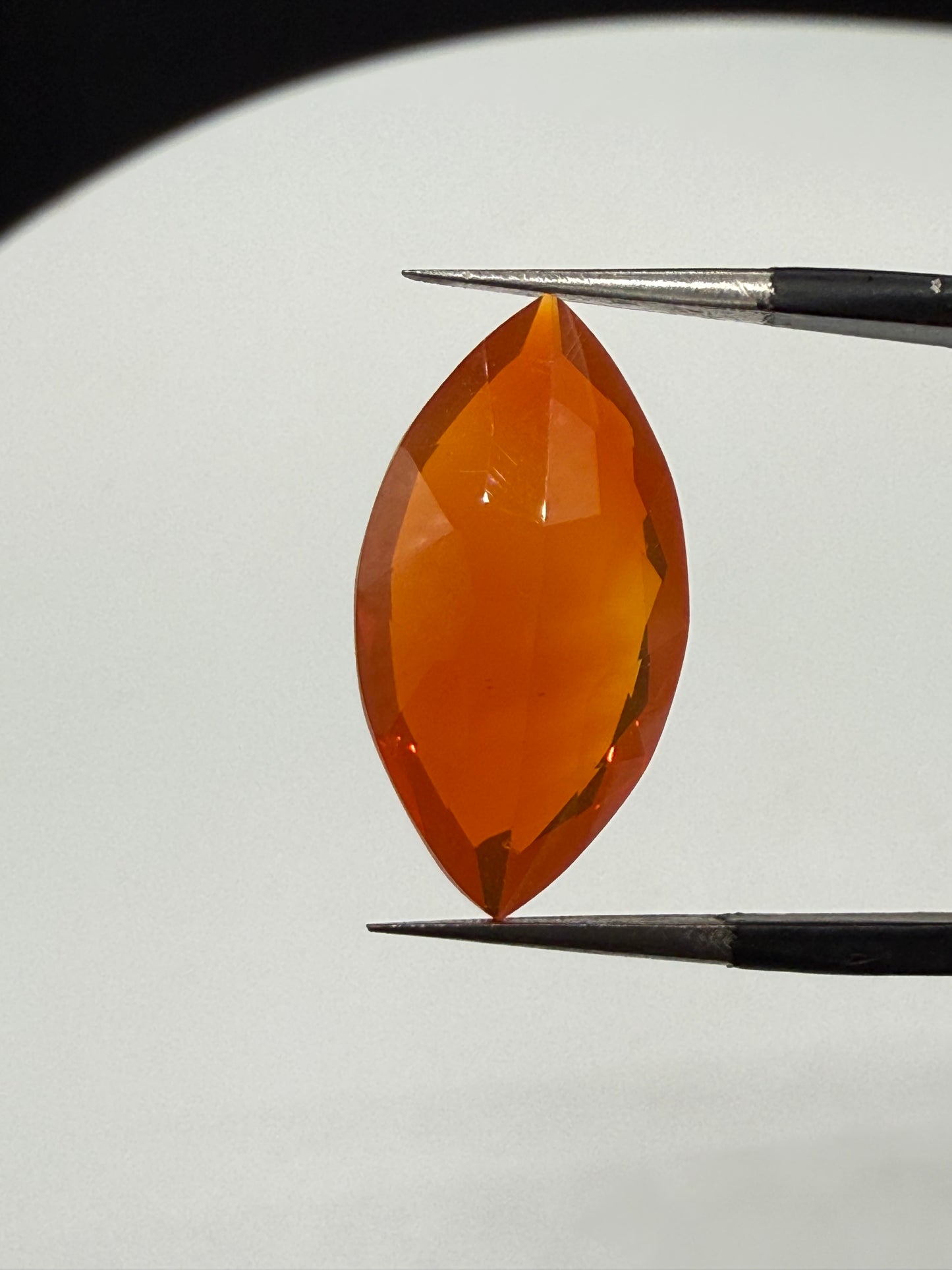 Natural Mexican Fire Opal 3.77 Ct Marquise Cut Loose Gemstone | 17.34x9.23x5.38mm
