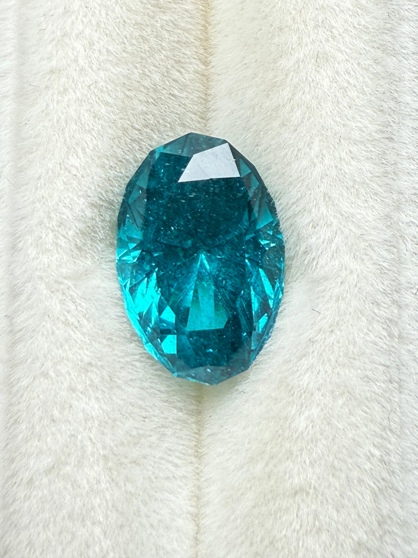 Natural Paraiba Apatite 5.38 Carat Untreated Oval Cut Gemstone