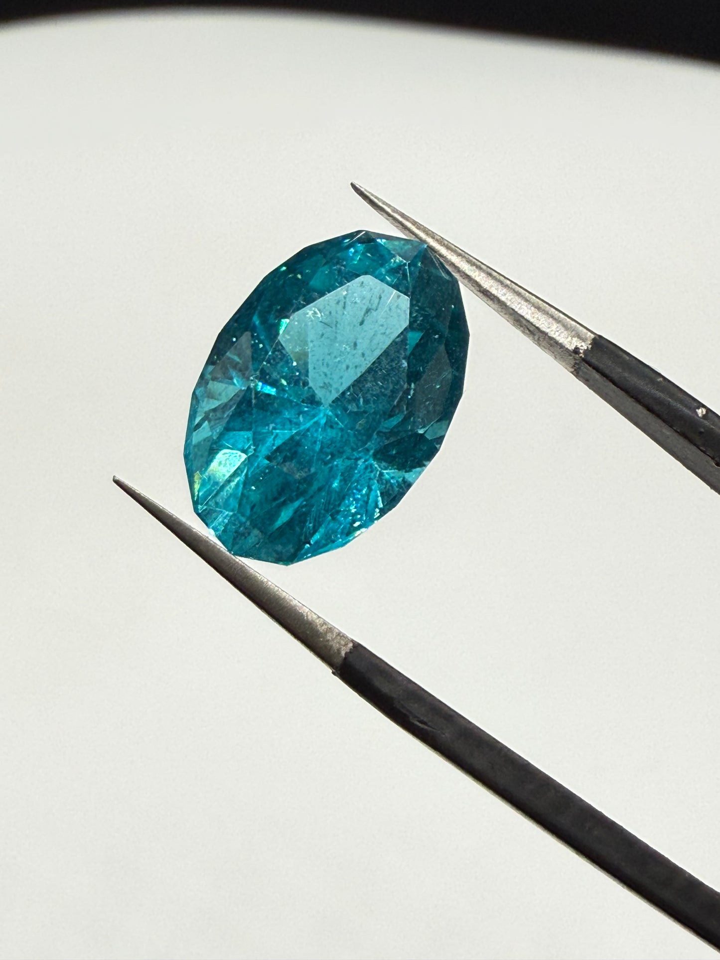 Natural Paraiba Apatite 5.38 Carat Untreated Oval Cut Gemstone
