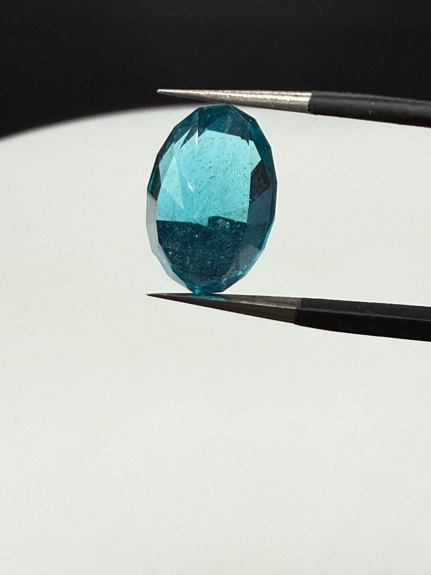 Natural Paraiba Apatite 5.38 Carat Untreated Oval Cut Gemstone