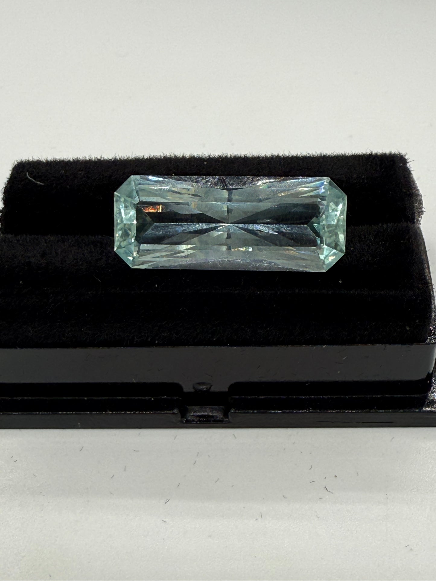 Natural Aquamarine 8.24 Ct Elongated Emerald Cut Loose Gemstone