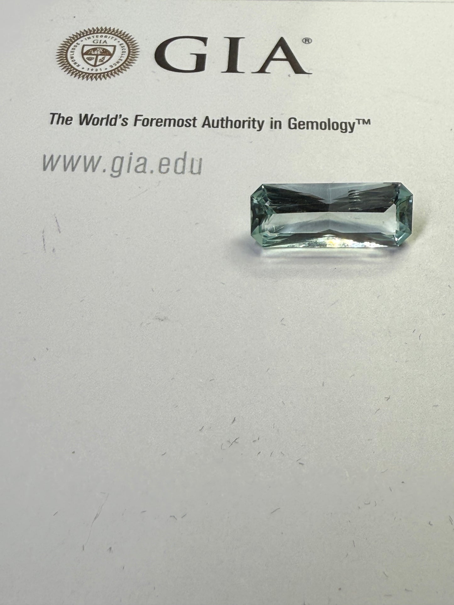 Natural Aquamarine 8.24 Ct Elongated Emerald Cut Loose Gemstone