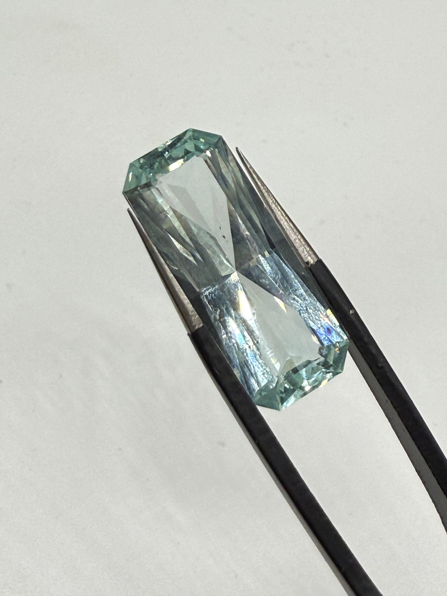 Natural Aquamarine 8.24 Ct Elongated Emerald Cut Loose Gemstone