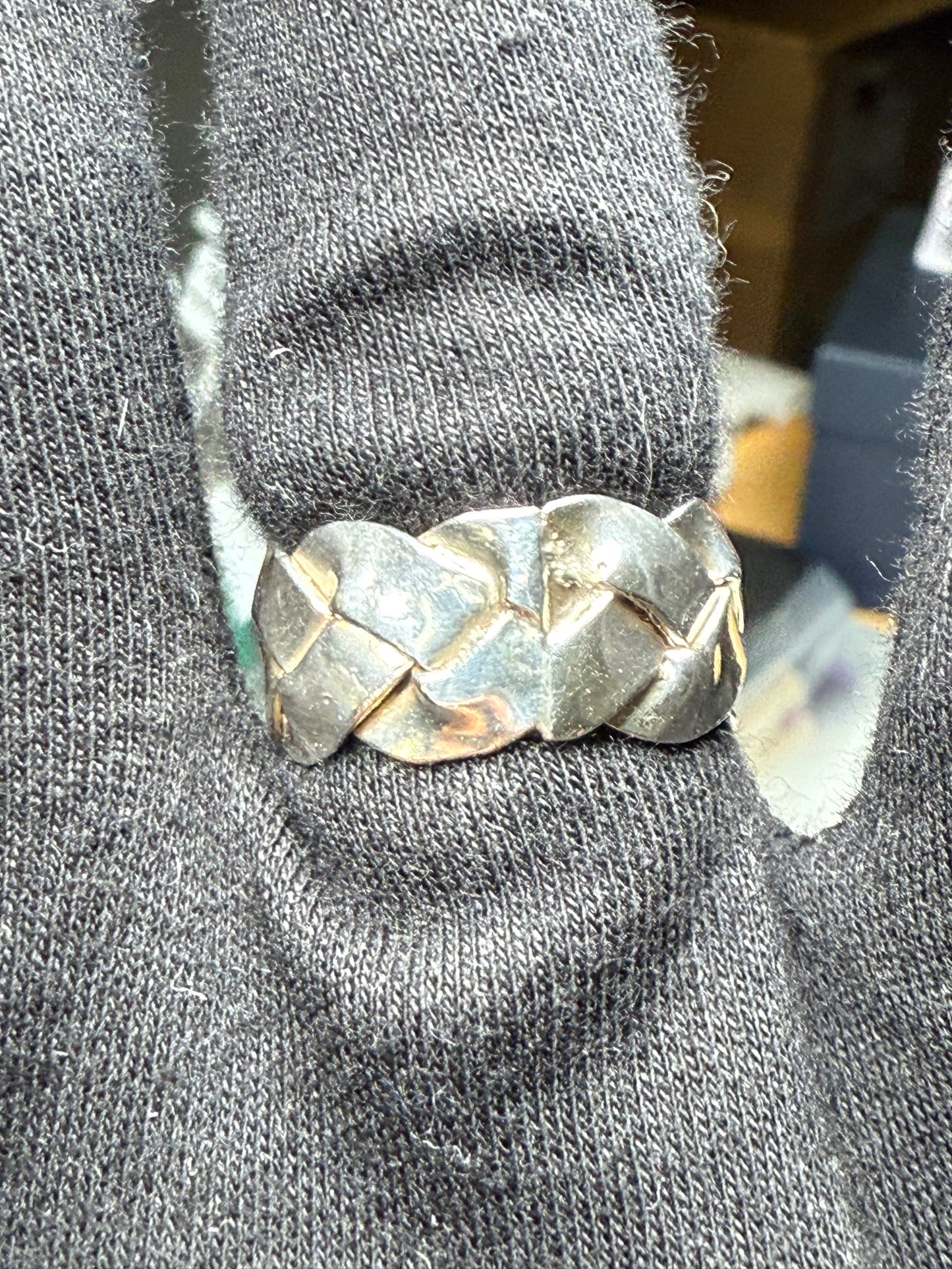 Solid 925 Sterling Silver Braided Ring | Unisex Size 10