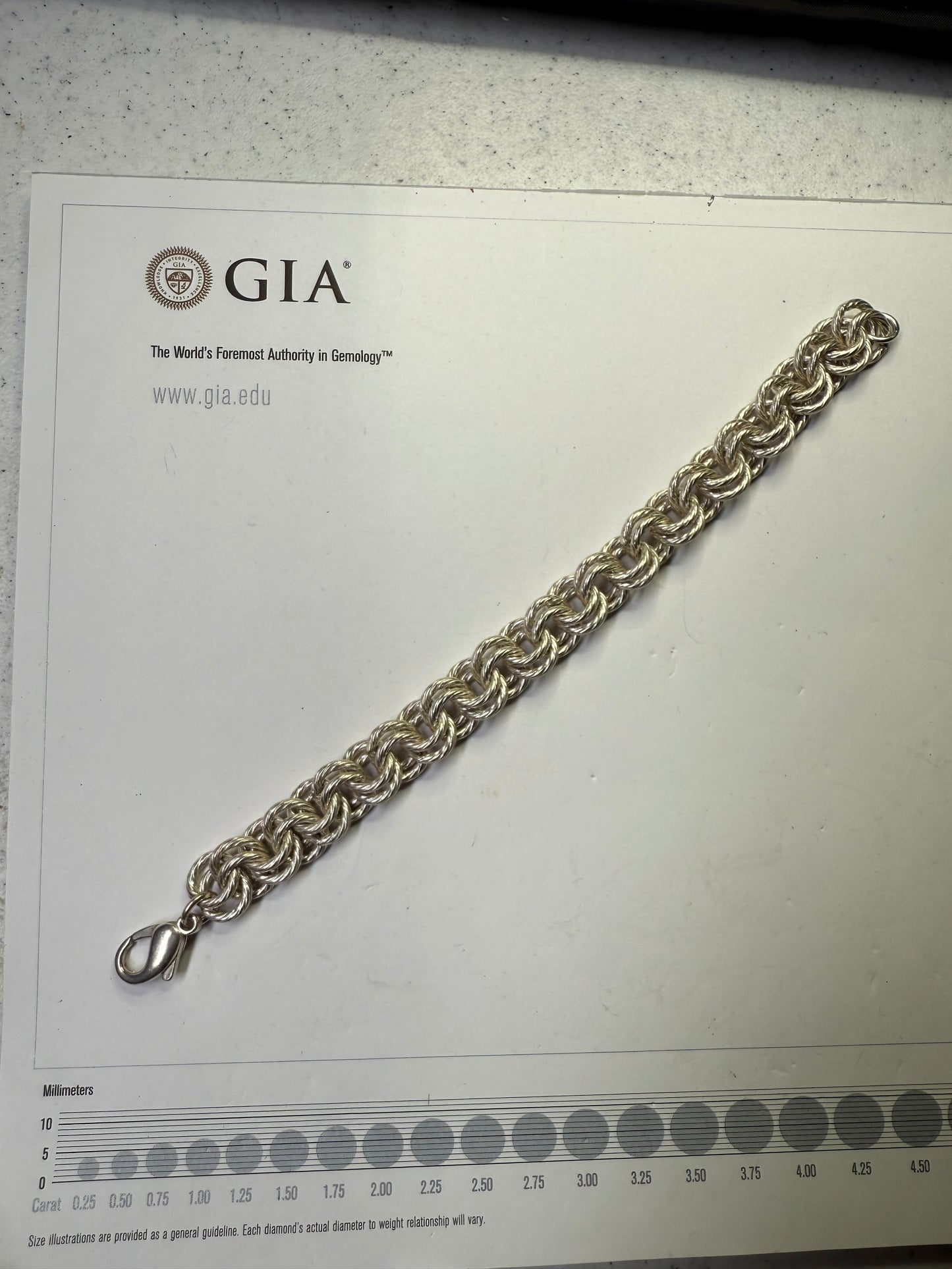 Solid Sterling Silver Double Rolo Link Bracelet 925 | 8.5” Unisex Heavy Chain 54g